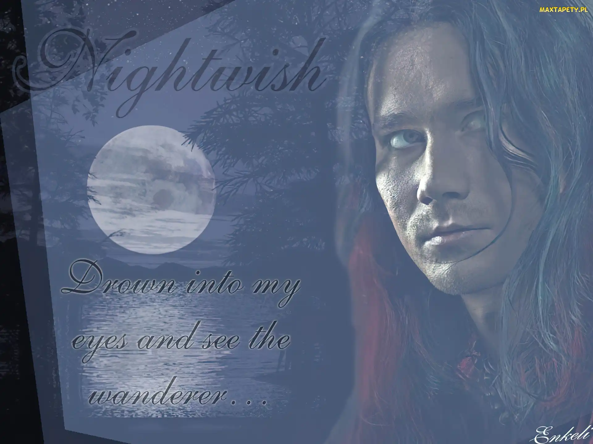 twarz, księżyc, Nightwish