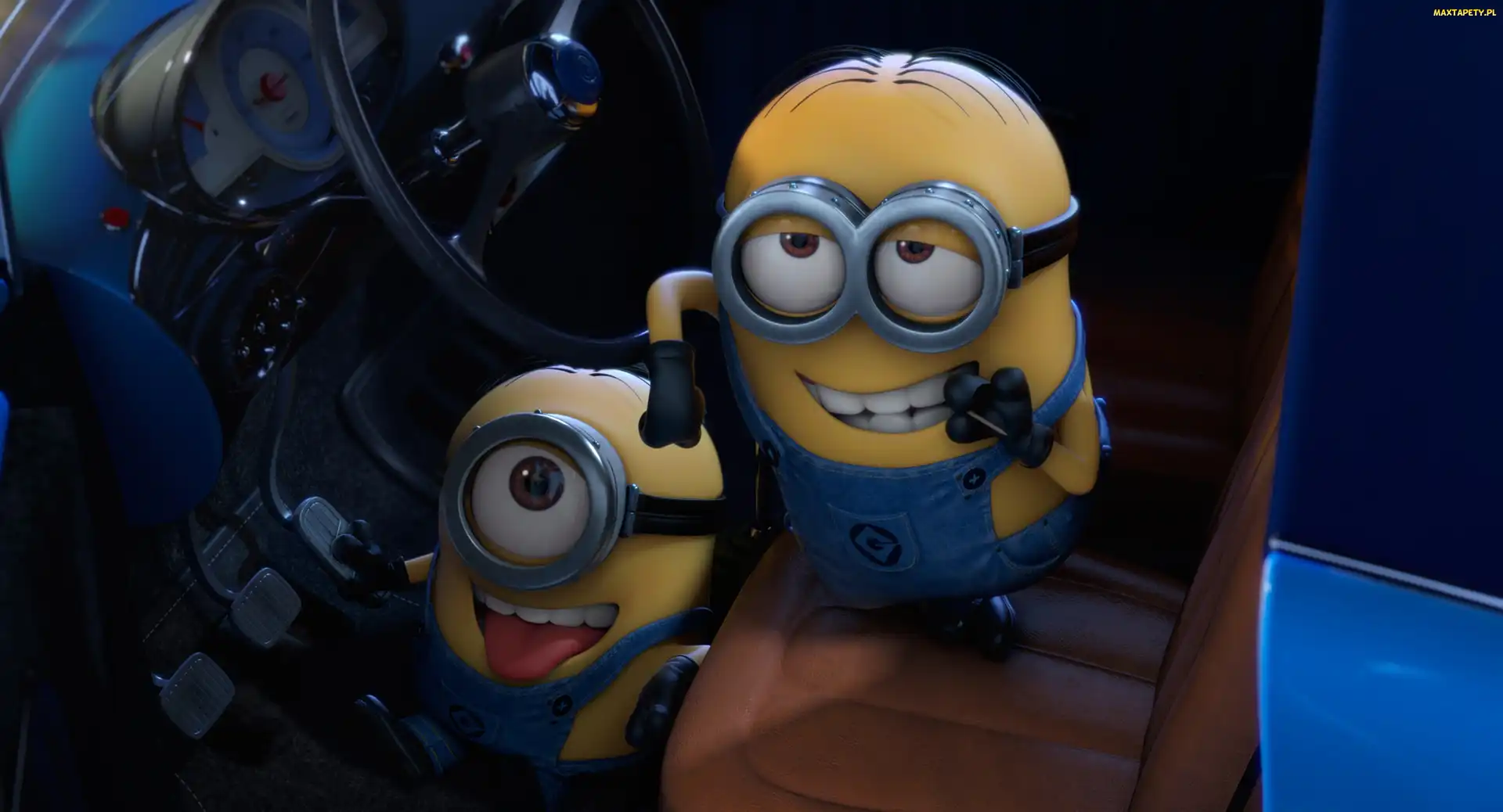 Film Animowany, Dla Dzieci, Śmieszne, Samochód, Minionki