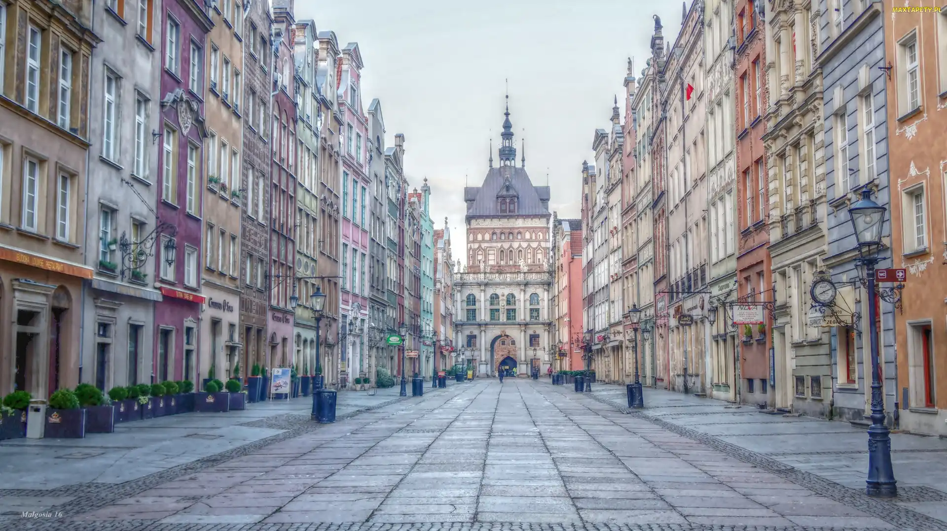 Ulica, HDR, Zabytki, Kamienice, Gdańsk