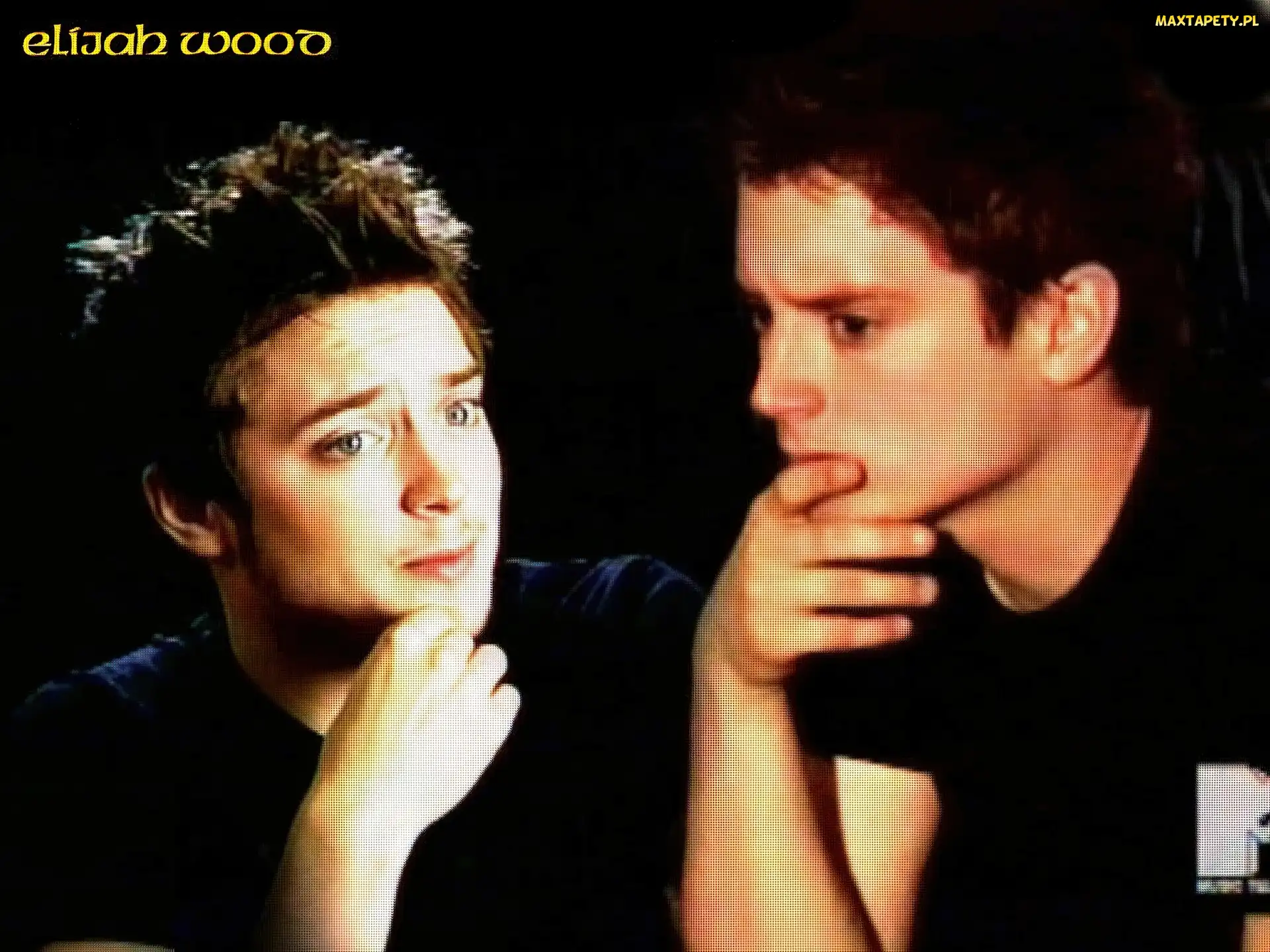 twarz, ręka, Elijah Wood
