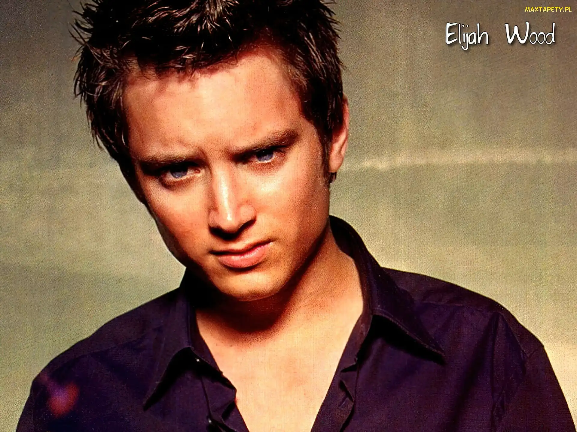 niebieskie oczy, jasne włosy, Elijah Wood