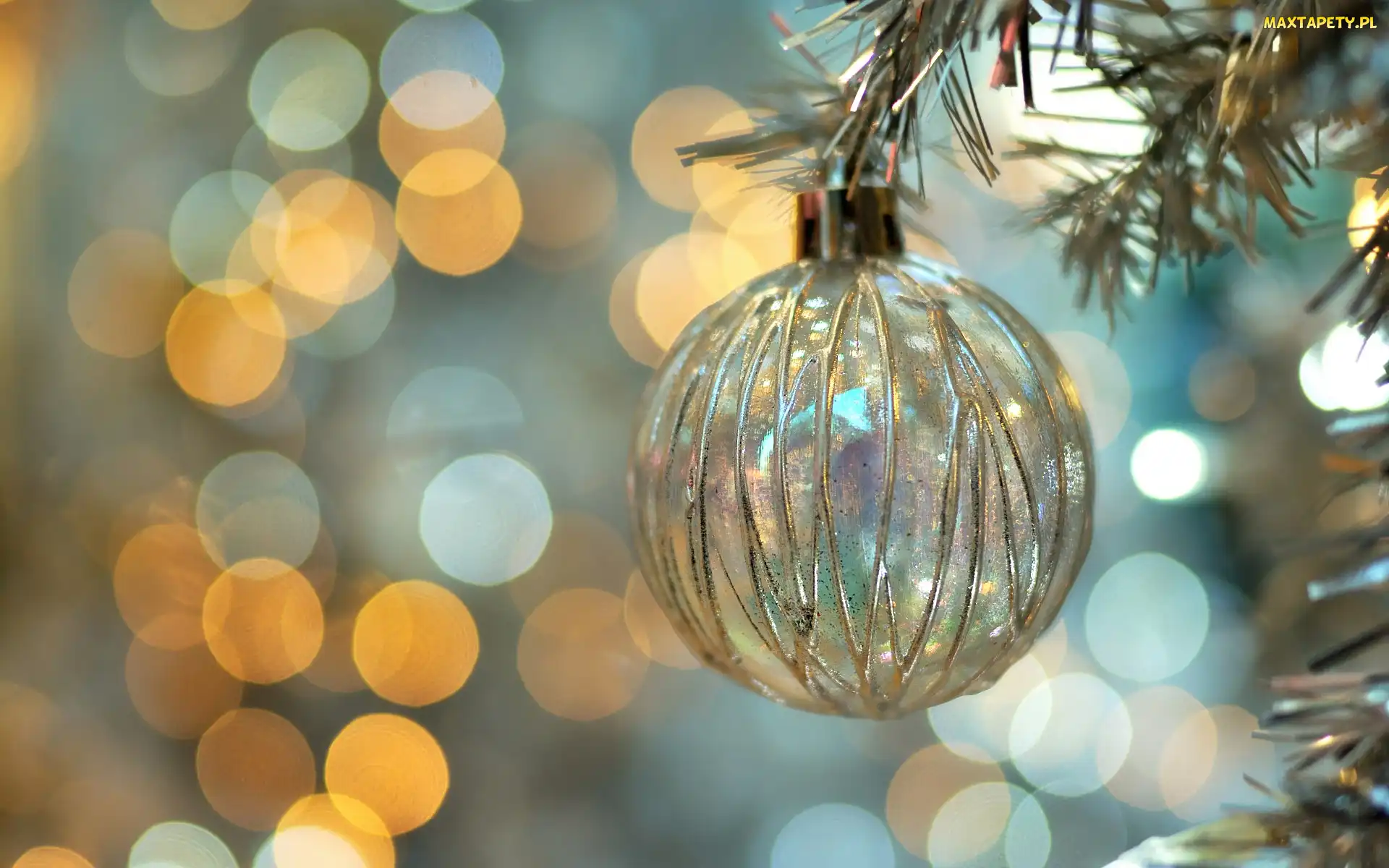 Bokeh, Bombka, Przejrzysta, Szklana