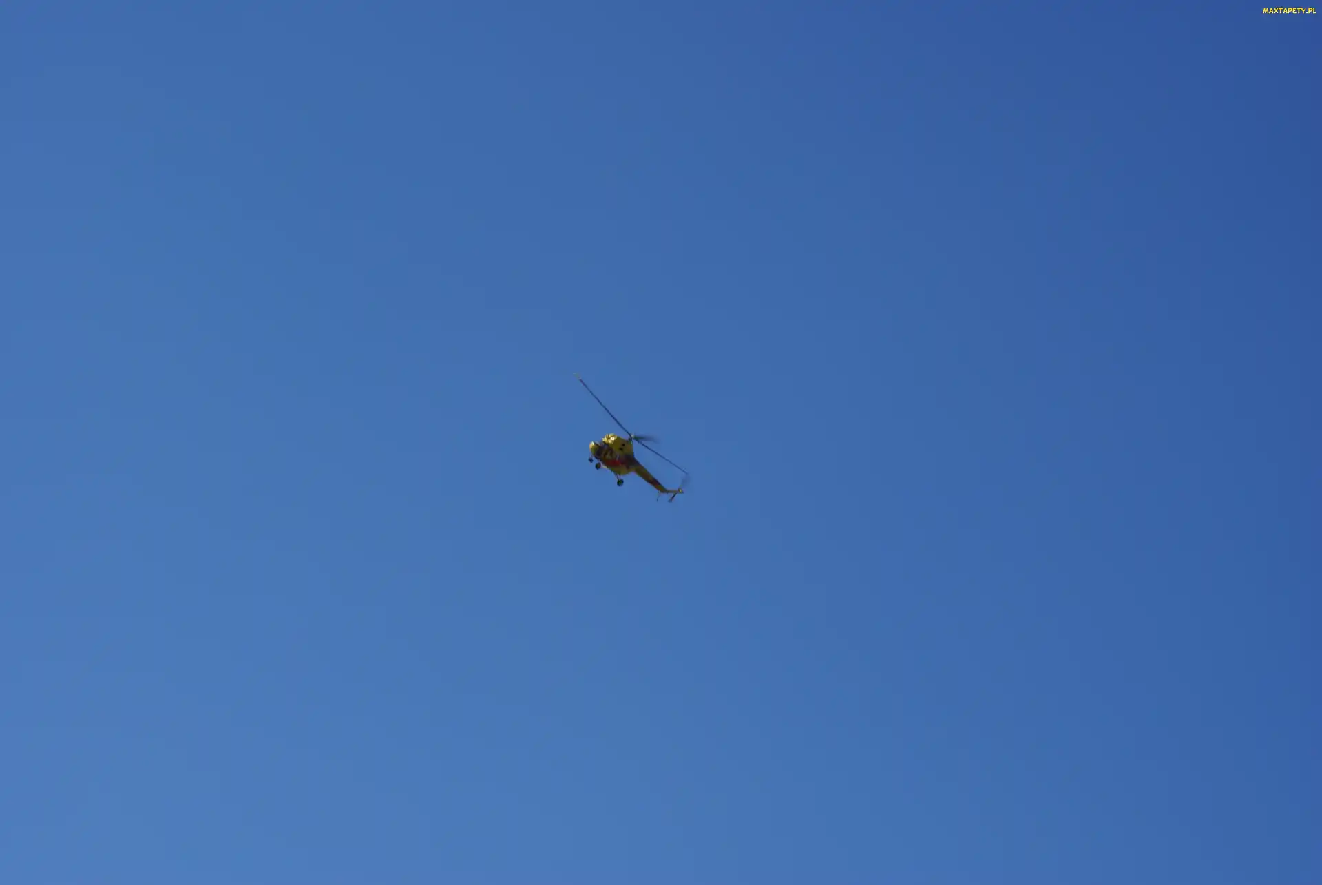 Błękitne, Helikopter, Niebo