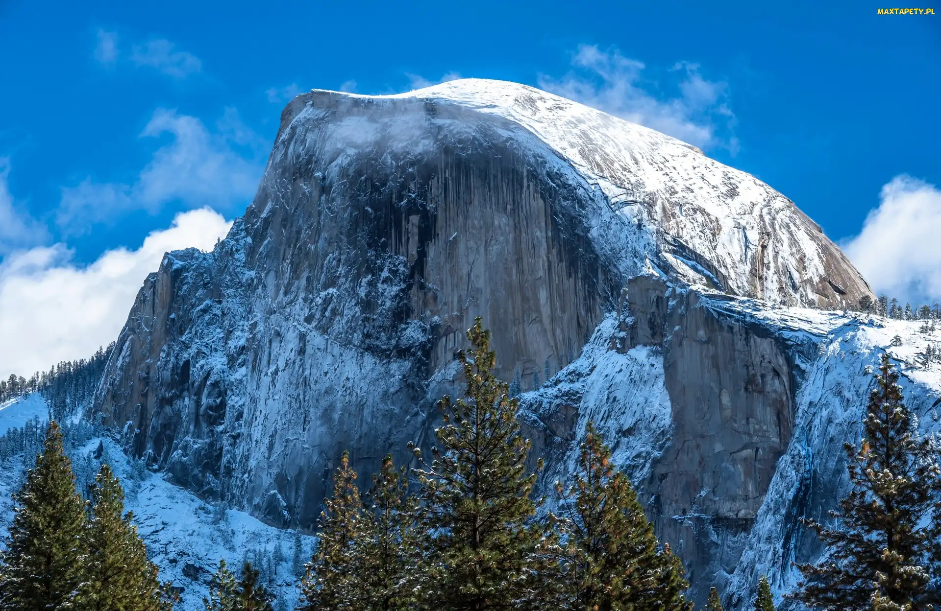 Góry, Park Narodowy Yosemite, Stany Zjednoczone, Stan Kalifornia
