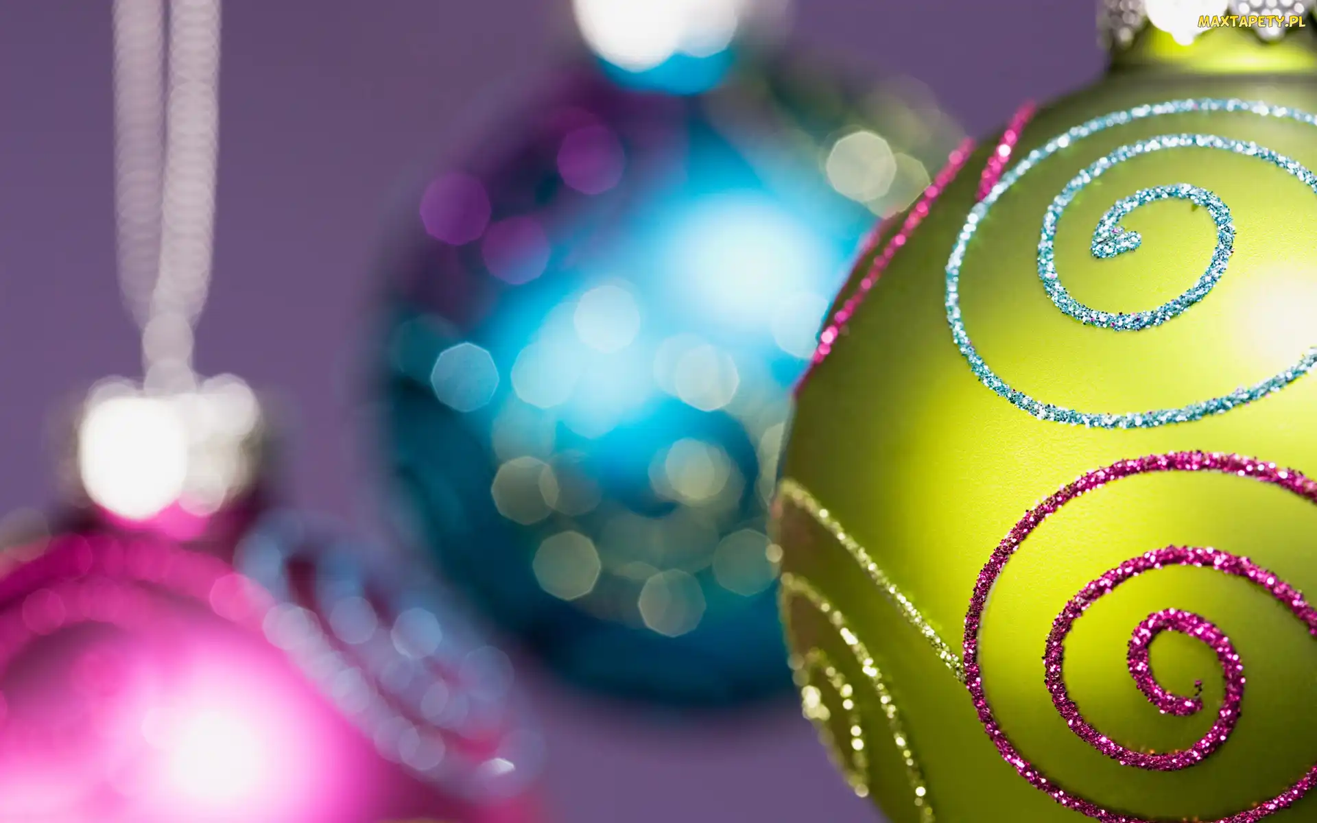Bombki, Bokeh, Kolorowe