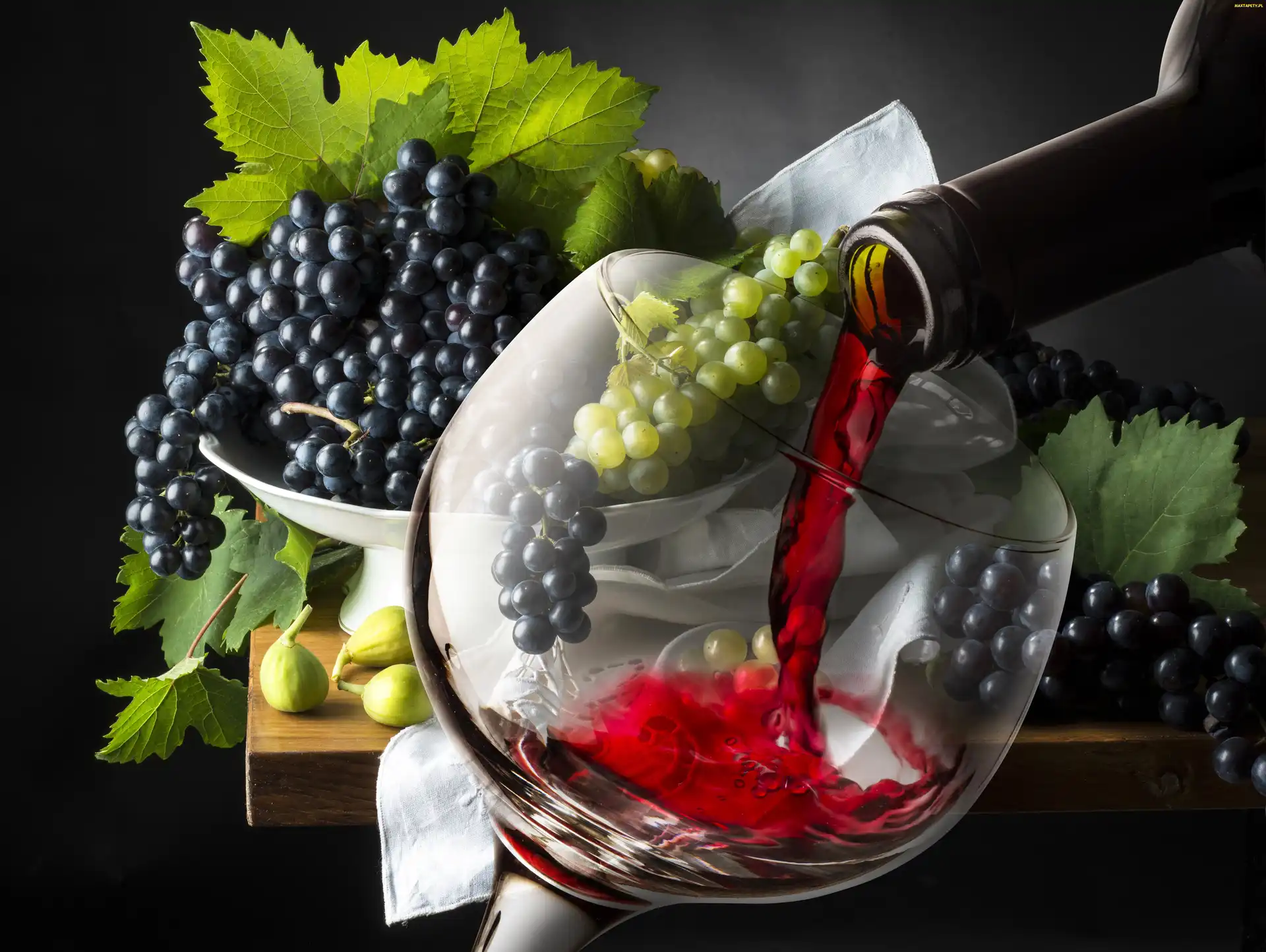 Kieliszek, Wino, Winogrona