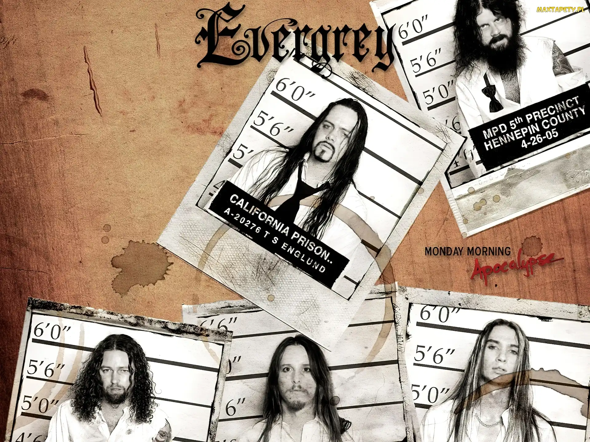 Evergrey, zdjęcia policyjne, człowiek , zespół , ludzie