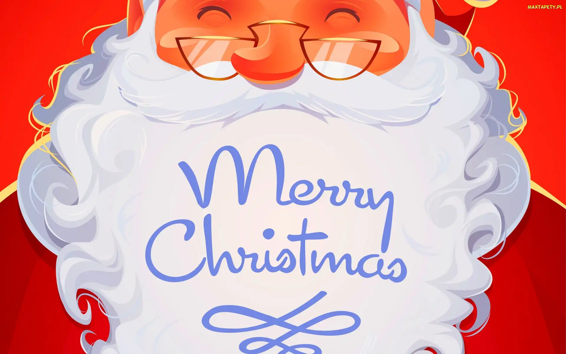 Christmas, Merry, Mikołaj, Napis