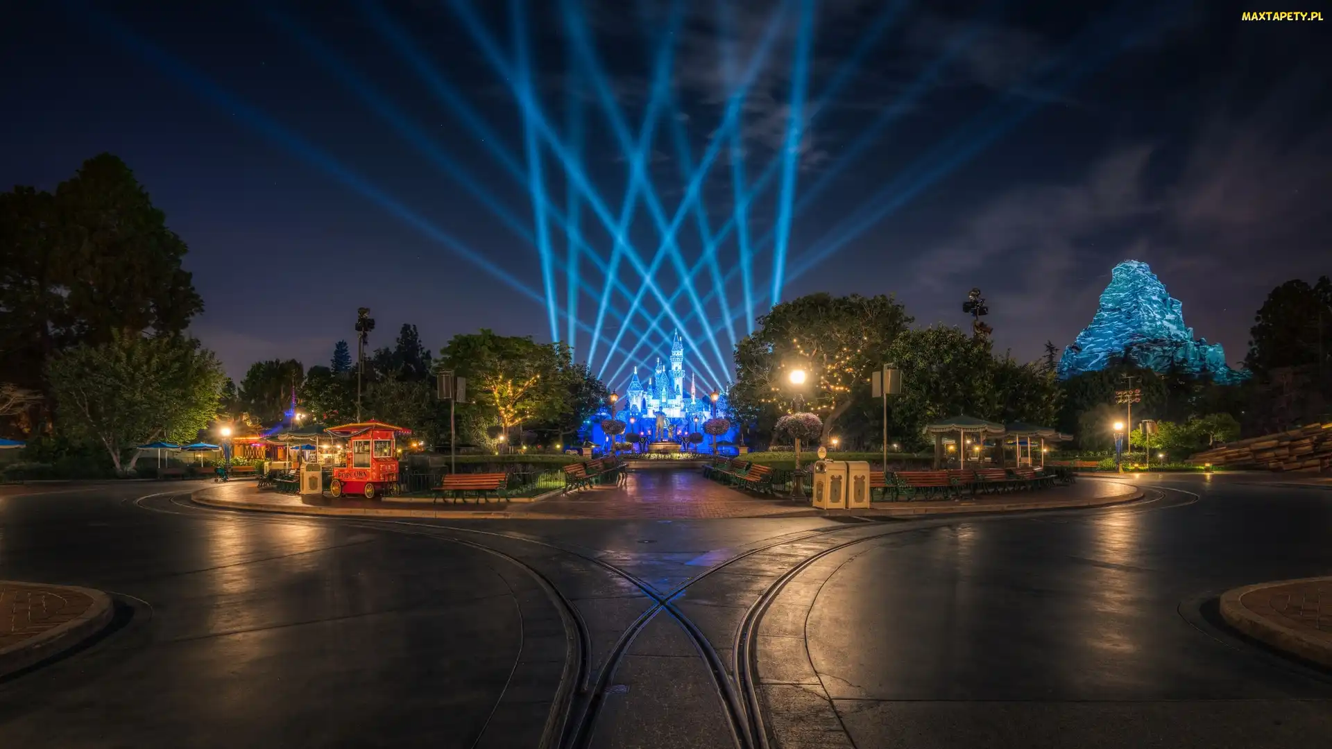 Zjednoczone, Stany, Wesołe, USA, Disneyland, Park, Miasteczko