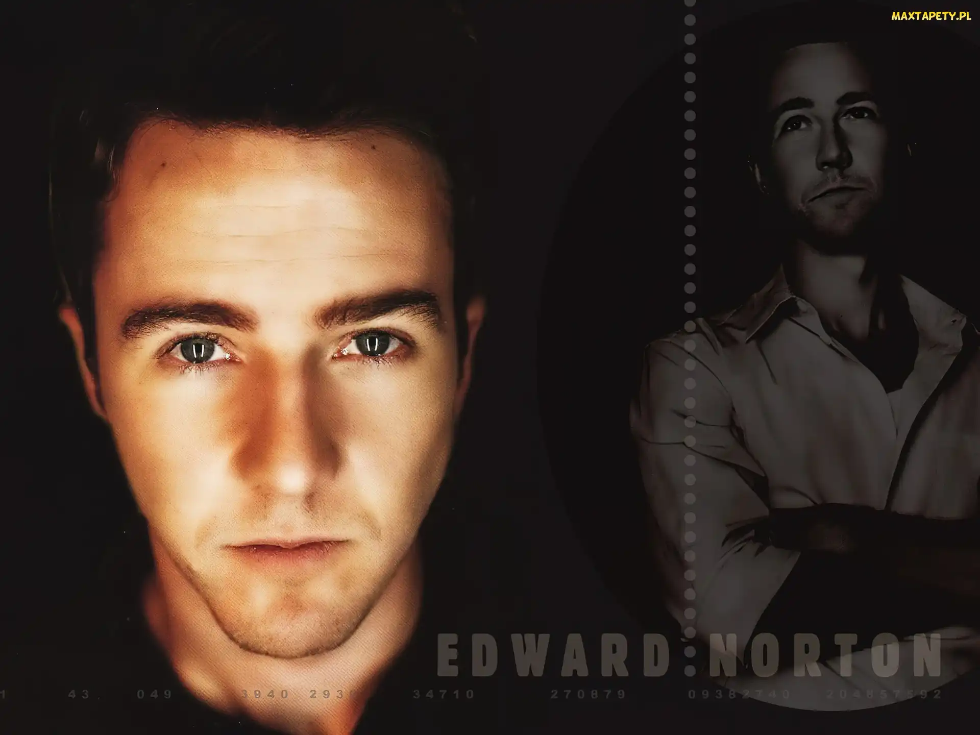 oczy, opalony, Edward Norton