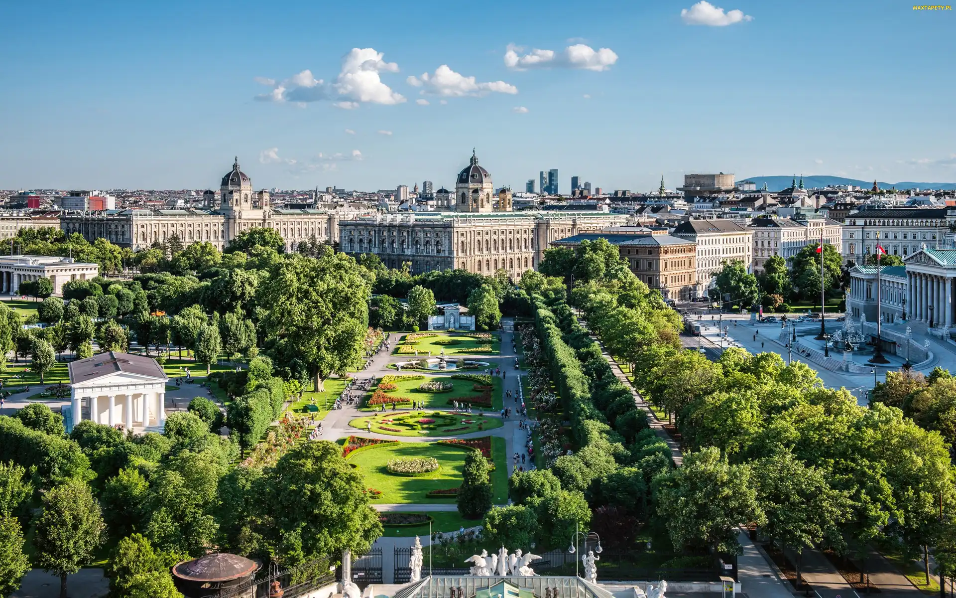 Austria, Park, Wiedeń
