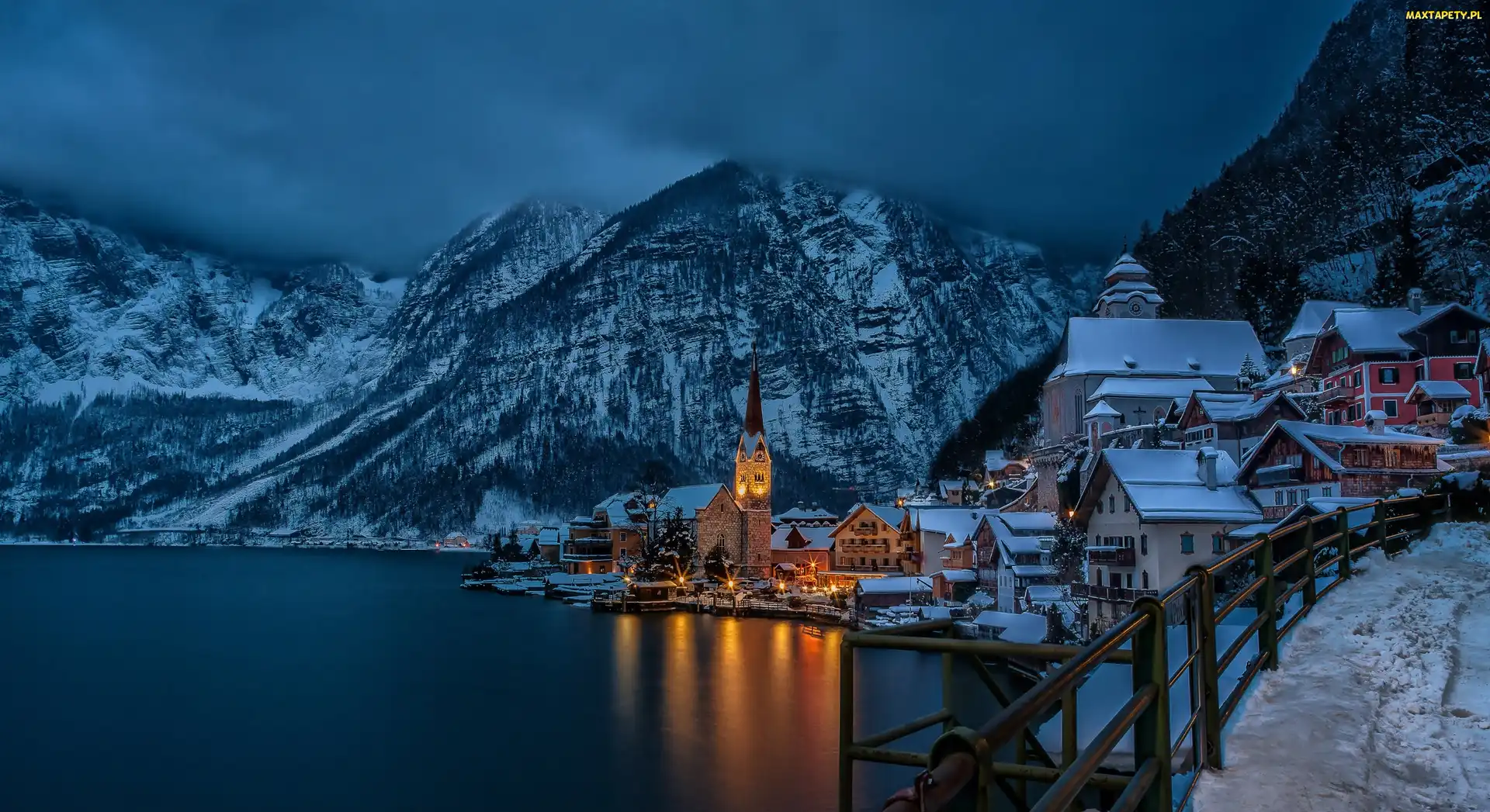 Góry, Jezioro, Austria, Hallstatt