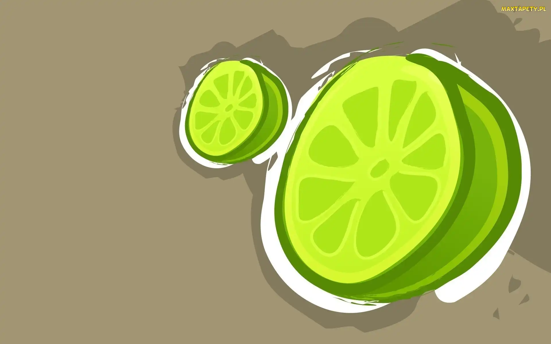 Owoc, Grafika 2D, Tło, Limonka