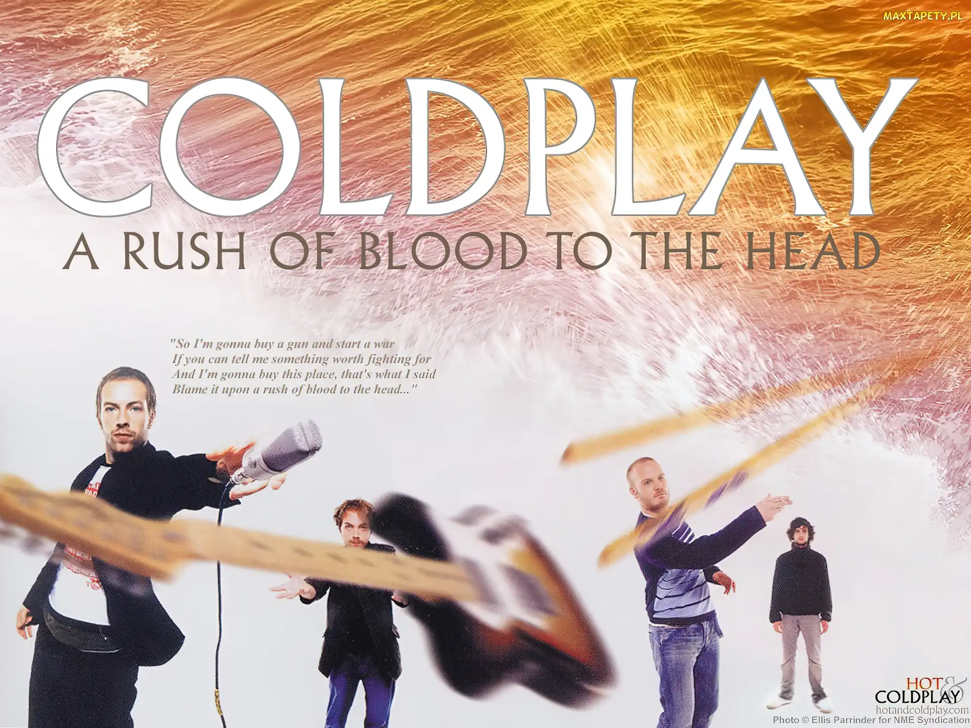 gitara , zespół, Coldplay