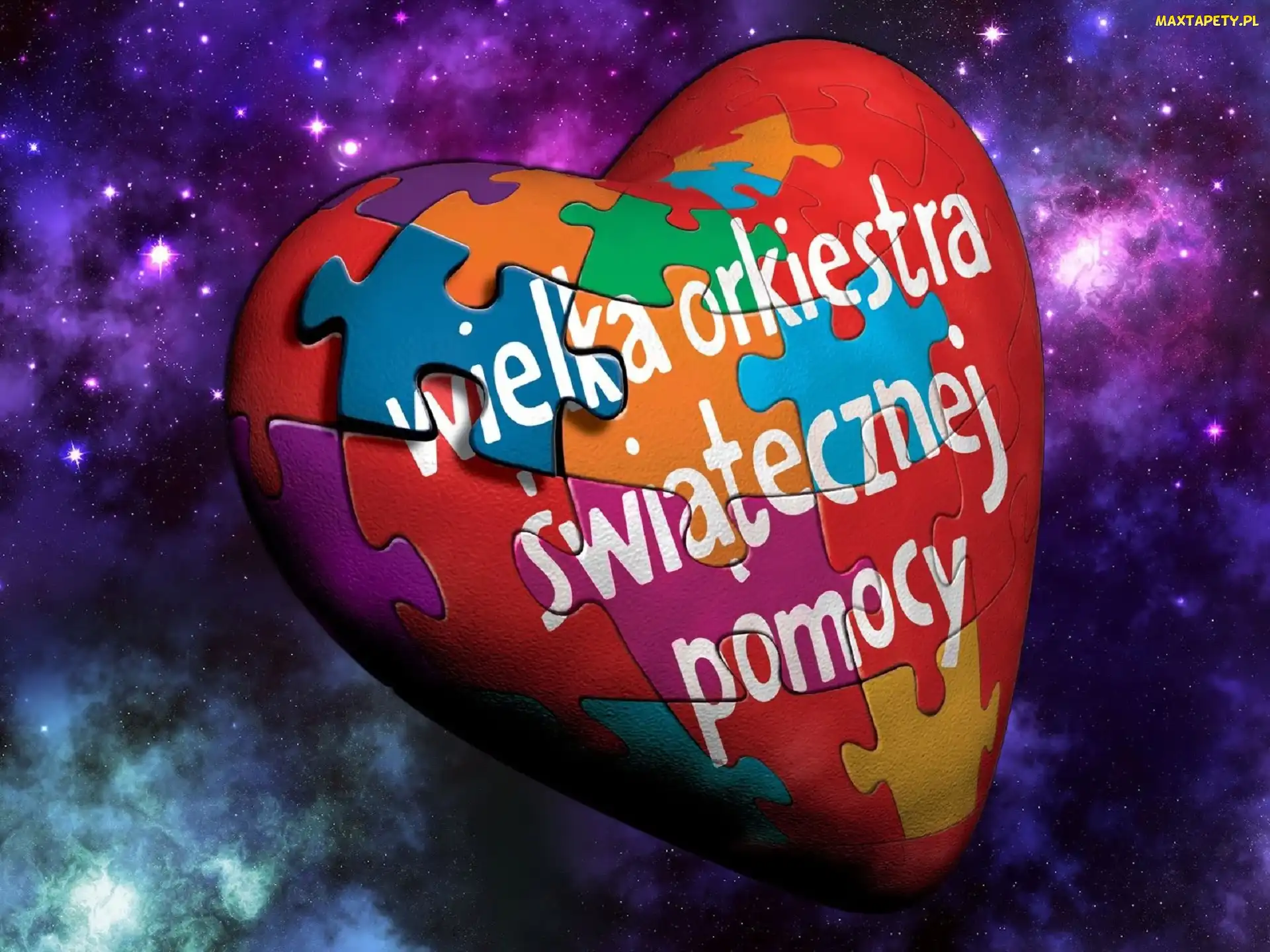 Kosmos, Puzzle, WOŚP, Serce