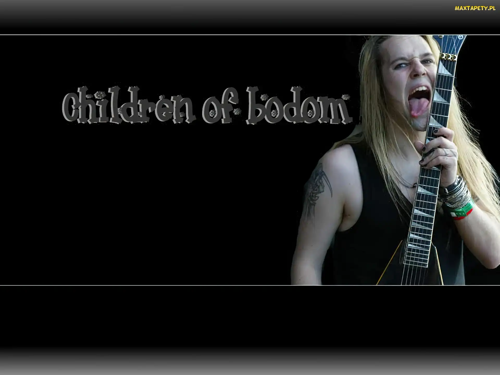 gitara , tatuaż, Children Of Bodom