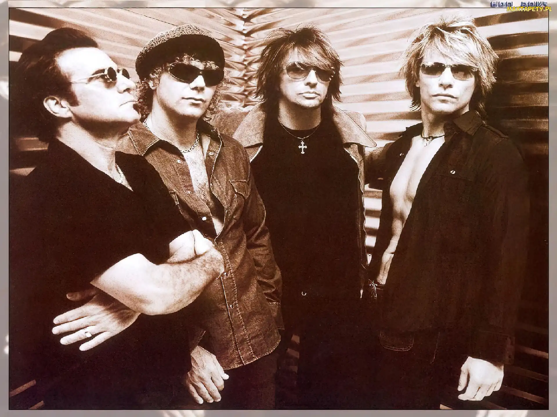 zespół , okulary, Bon Jovi