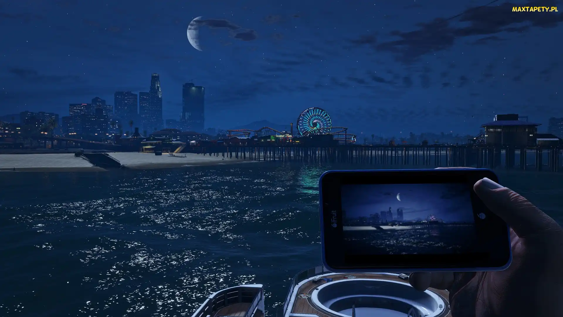 Gta 5, Drapacze Chmur, Noc, Miasto