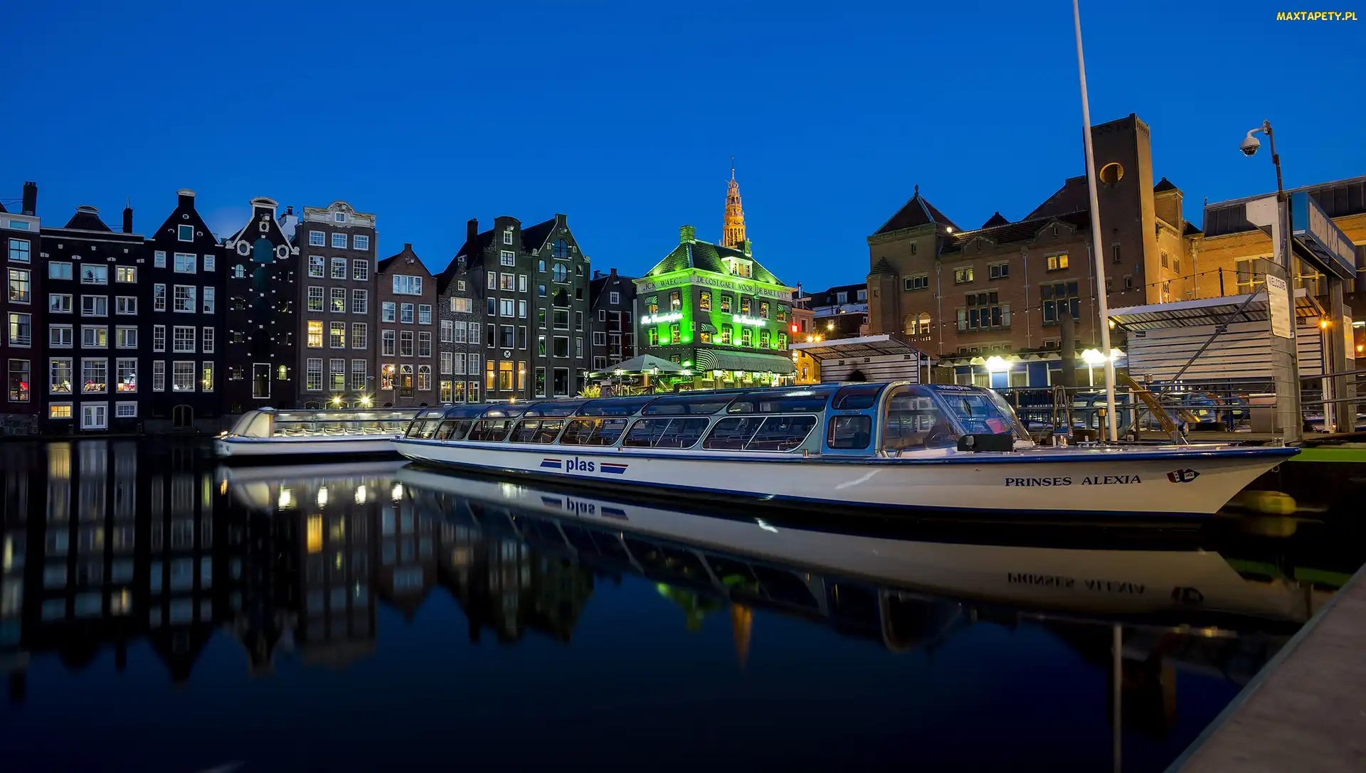 Holandia, Amsterdam, Statek, Woda, Europa