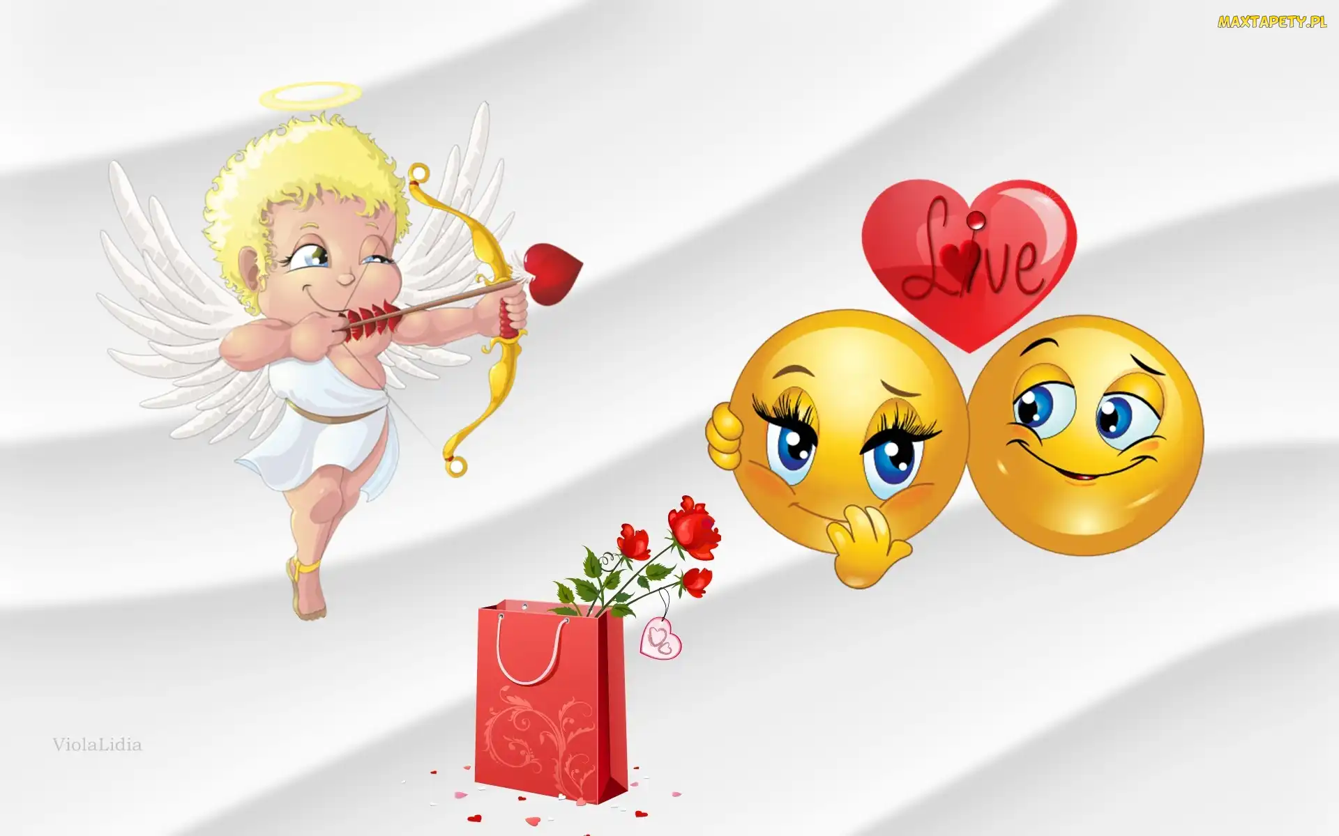 Amor, Walentynki, Grafika, Miłosne
