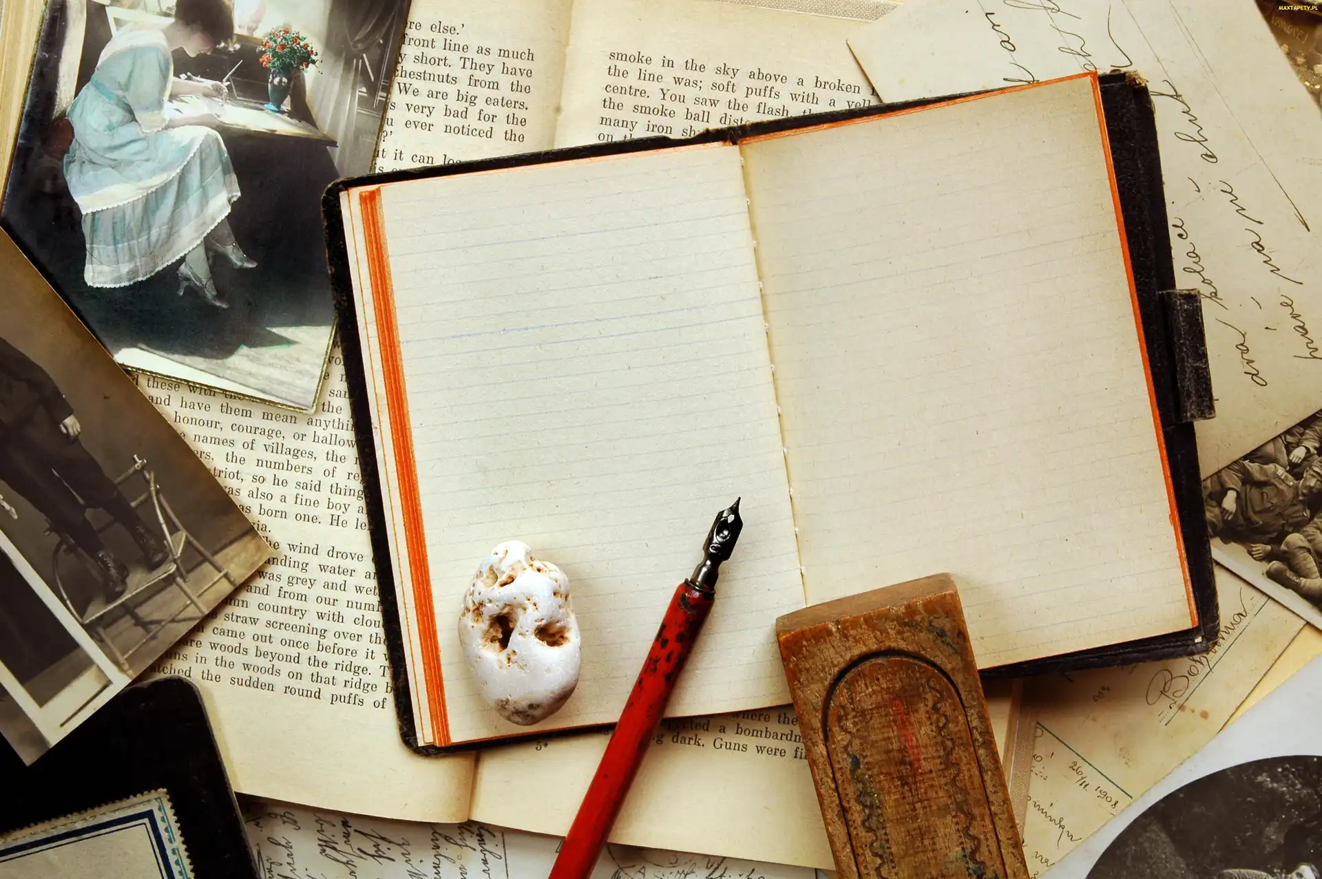 Notes, Retro, Zdjecia, Stare, Zapiski