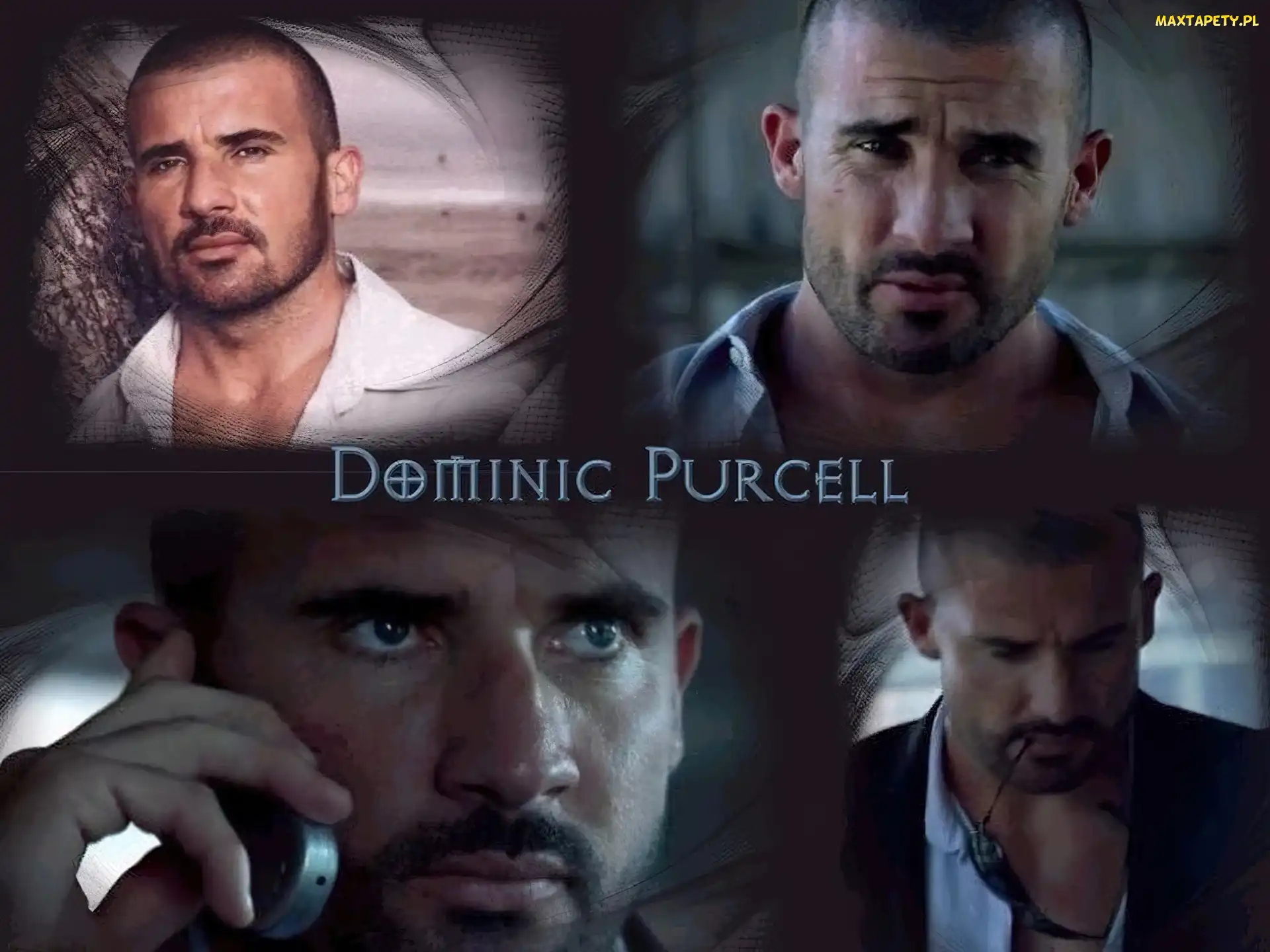 okulary, komórka, Dominic Purcell