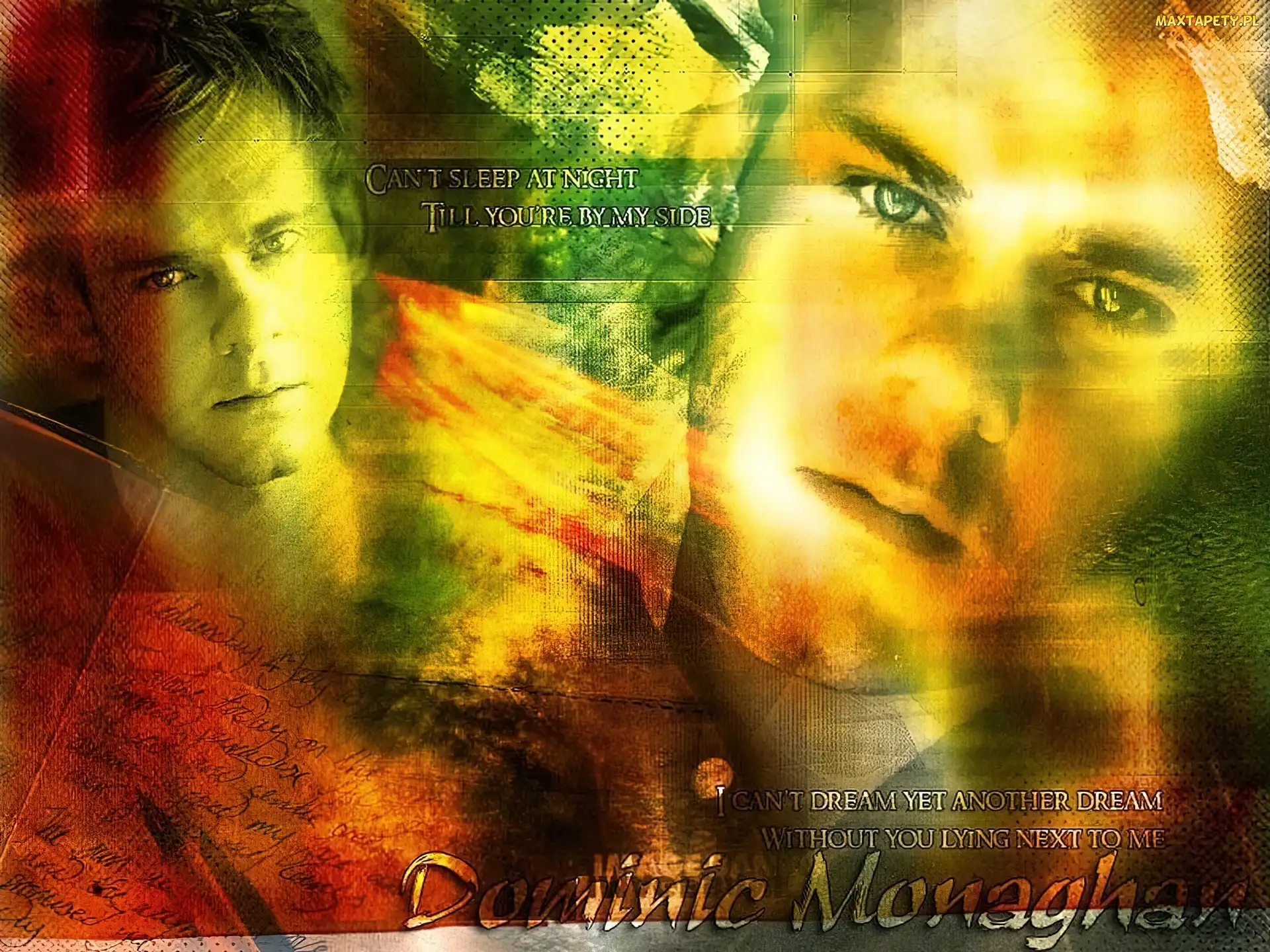 twarz, oczy, Dominic Monaghan