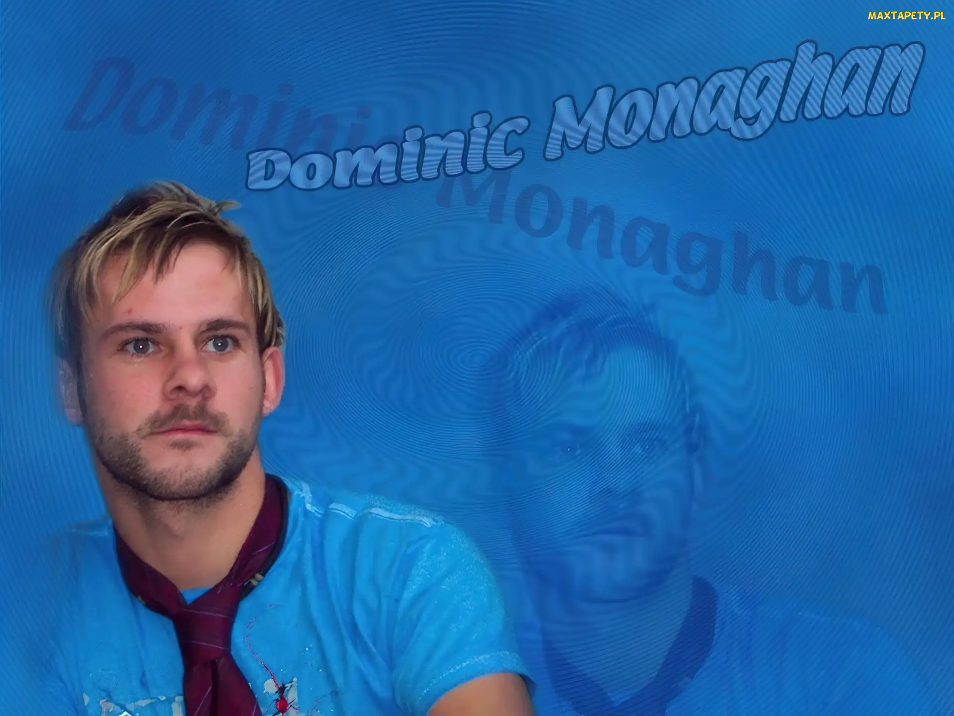 t-shirt, krawat, Dominic Monaghan