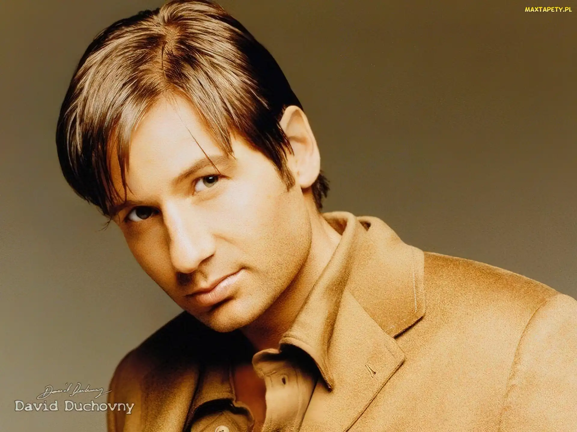 brązowy strój, David Duchovny
