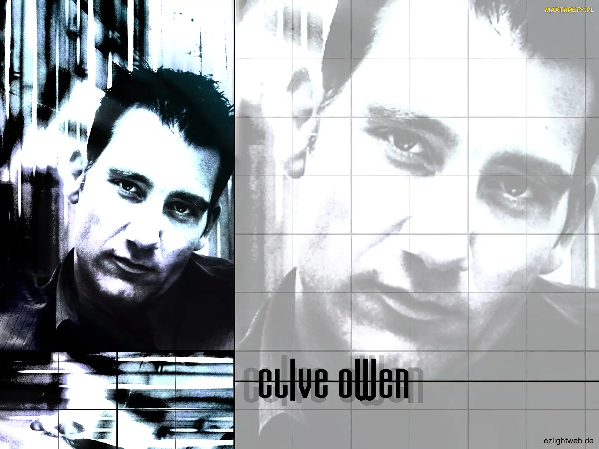 ciemne włosy, czarne oczy, Clive Owen