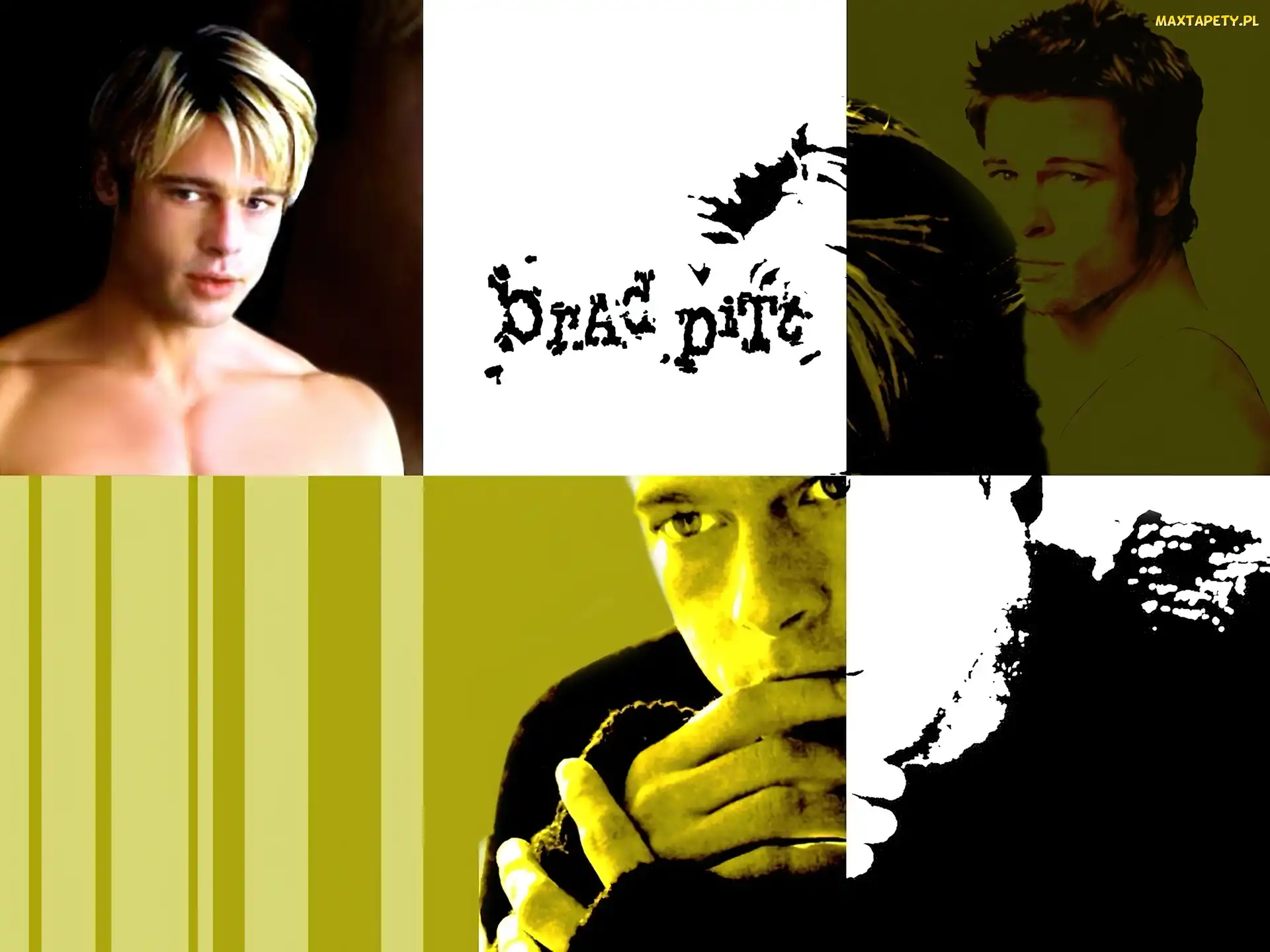Brad Pitt, włosy, jasne