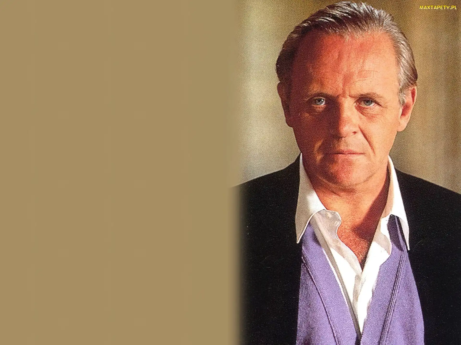 czarna, marynarka, Anthony Hopkins