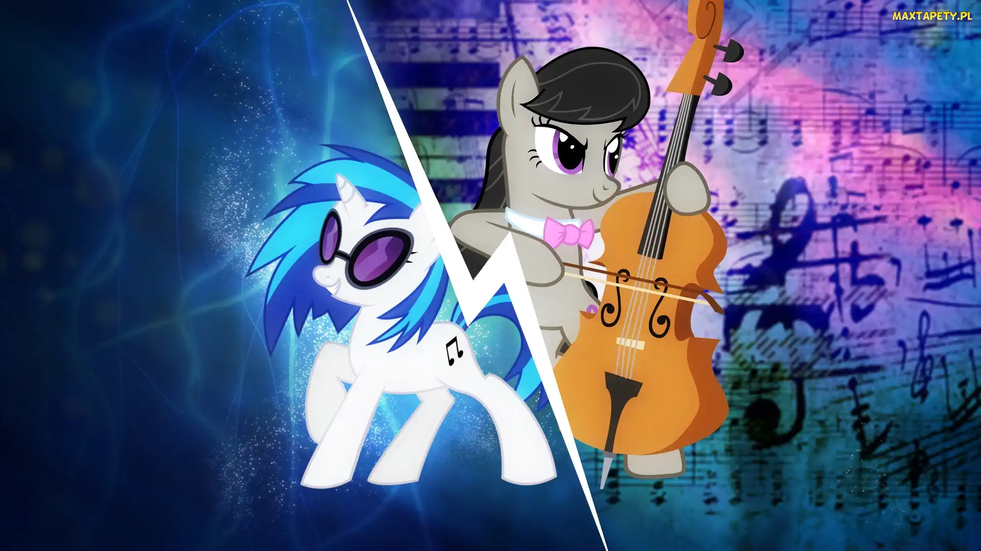 Vinyl Scratch, Octavia, MLP, My little pony