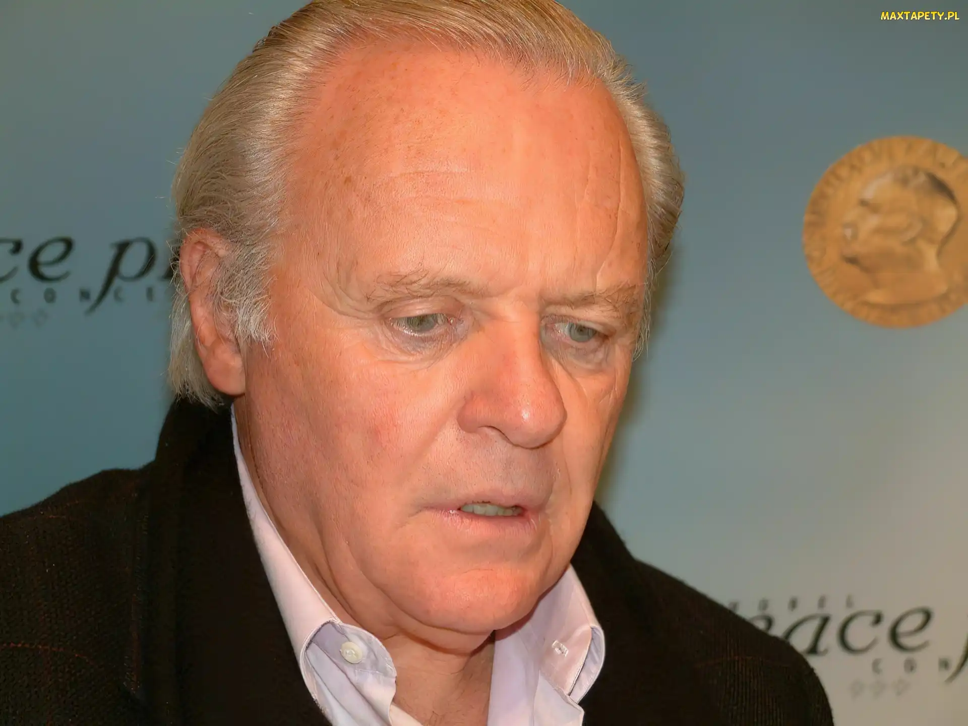 Anthony Hopkins, oczy, niebieskie