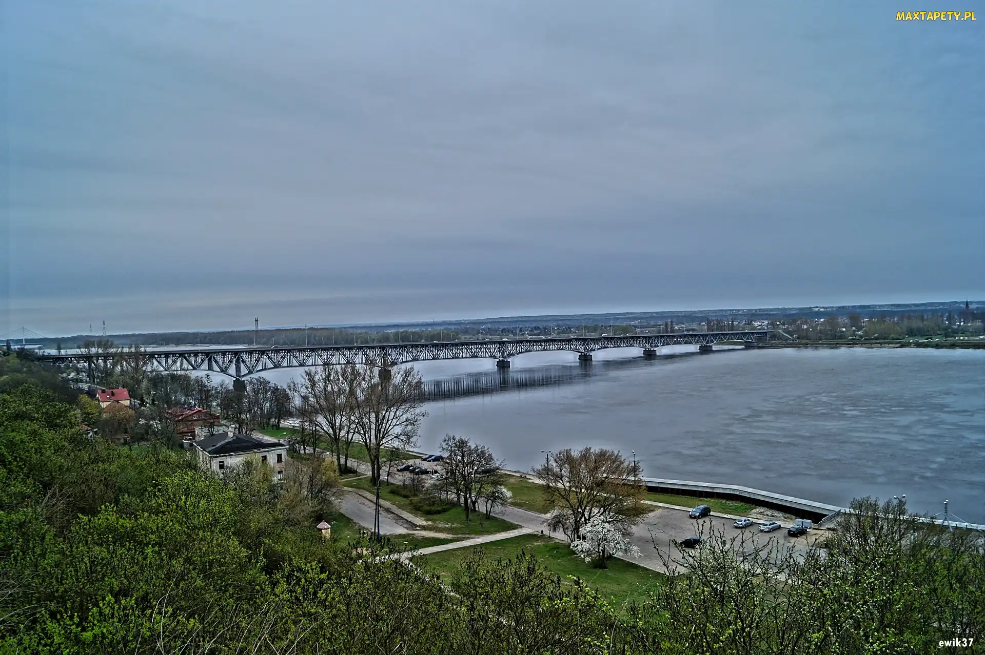 Płock, Wisła, Most, Tumy