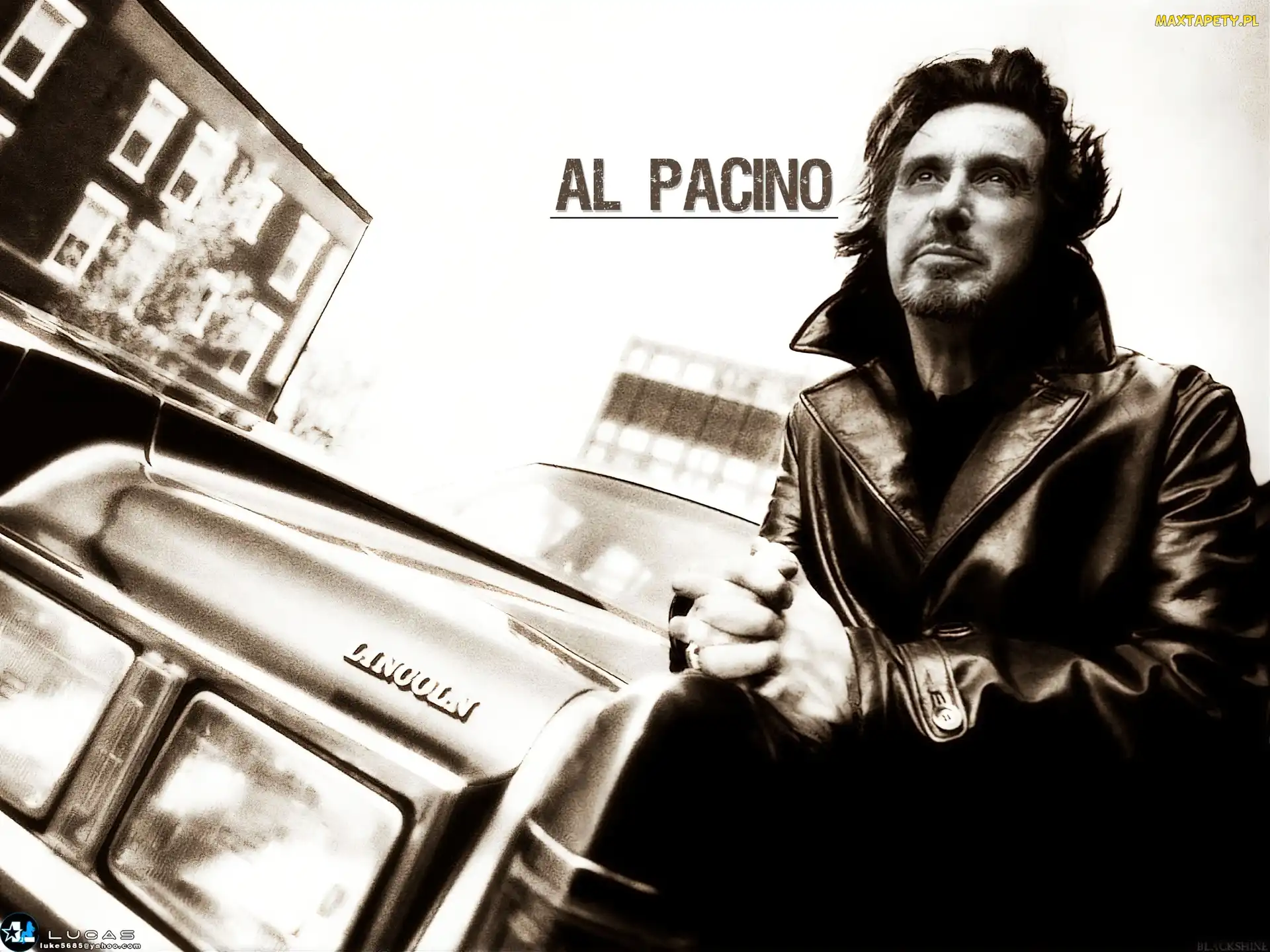 Aktor, samochód, Al Pacino, skóra