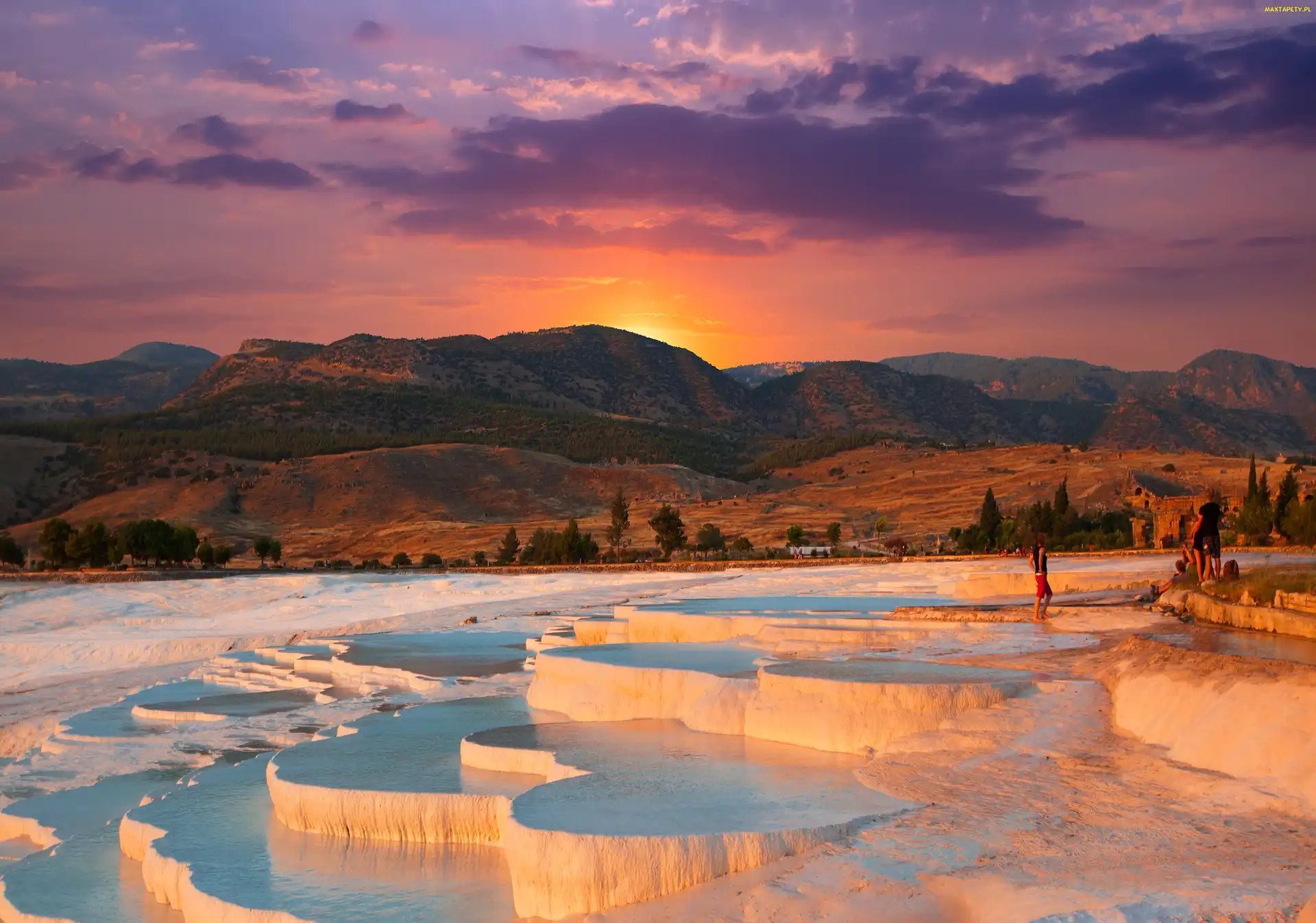 Turcja, Wody Termalne, Górskie Baseny, Pamukkale