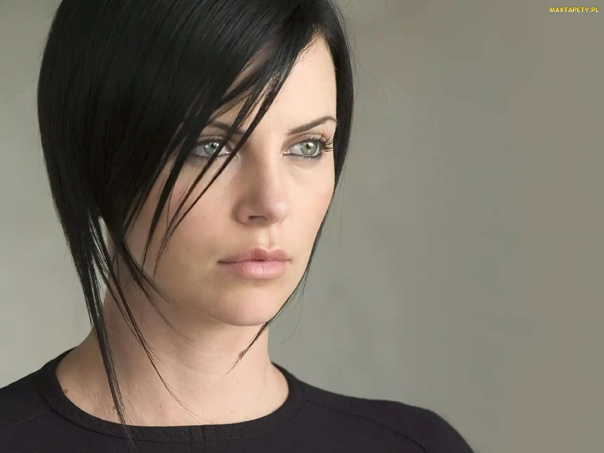 ciemne, pasma, Charlize Theron
