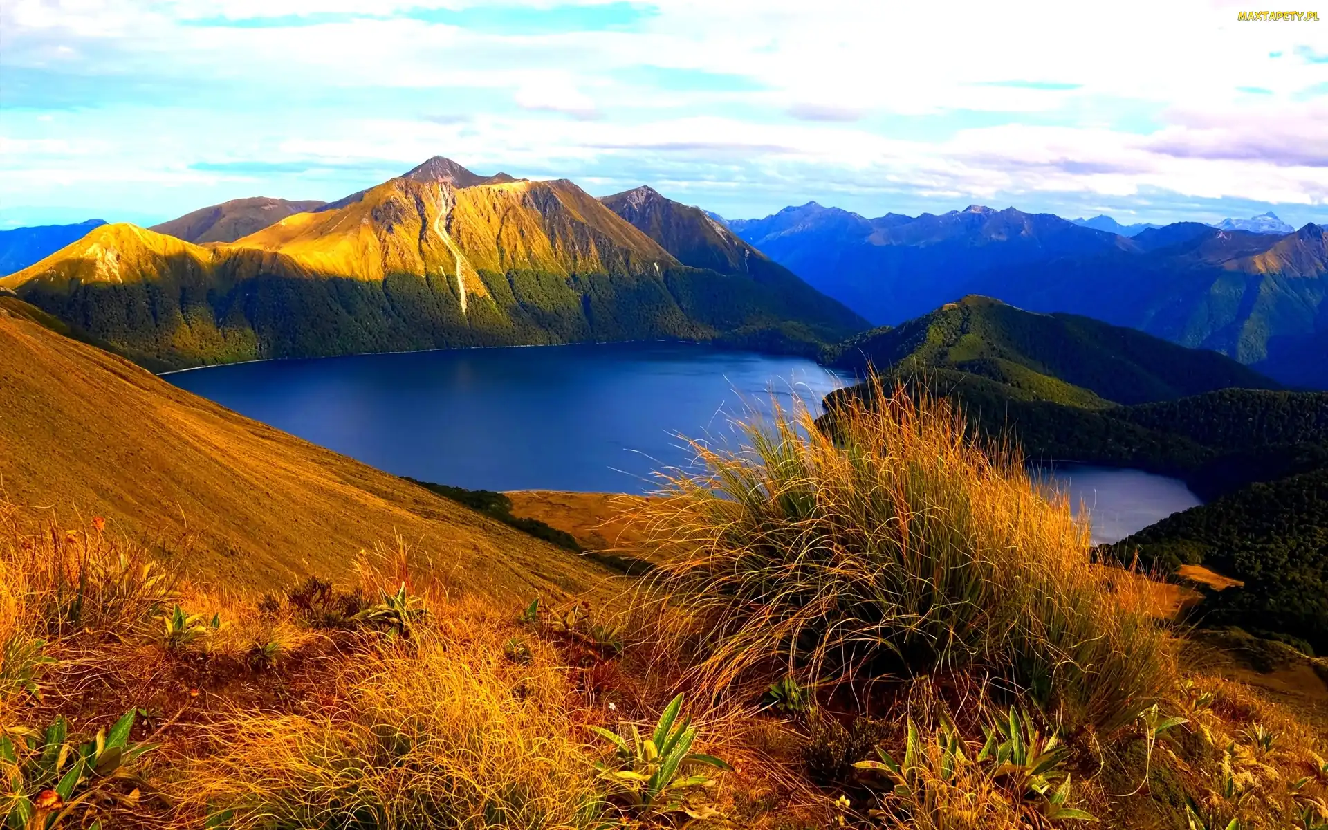 Nowa Zelandia, Góry, Park Narodowy Fiordland, Jezioro