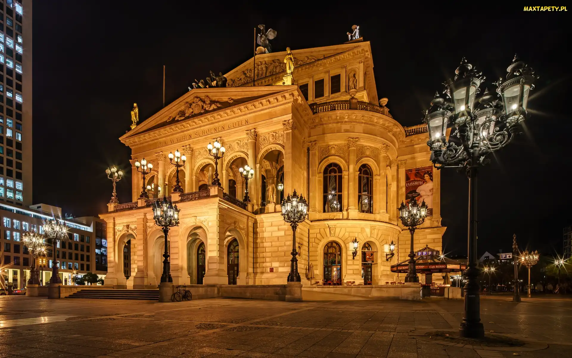 Latarnie, Opera Alte Oper, Niemcy, Frankfurt