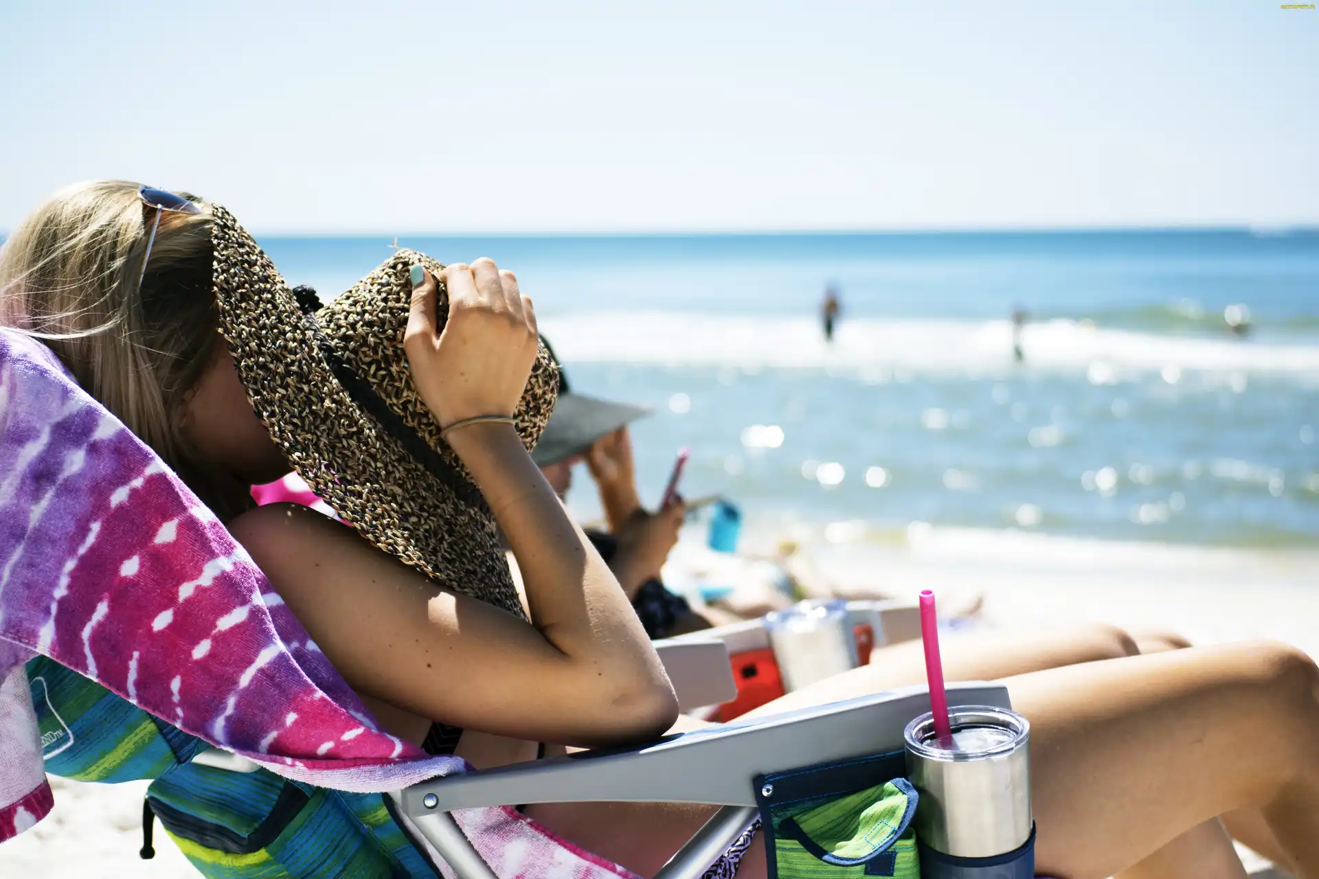 Plaża, Morze, Kobieta