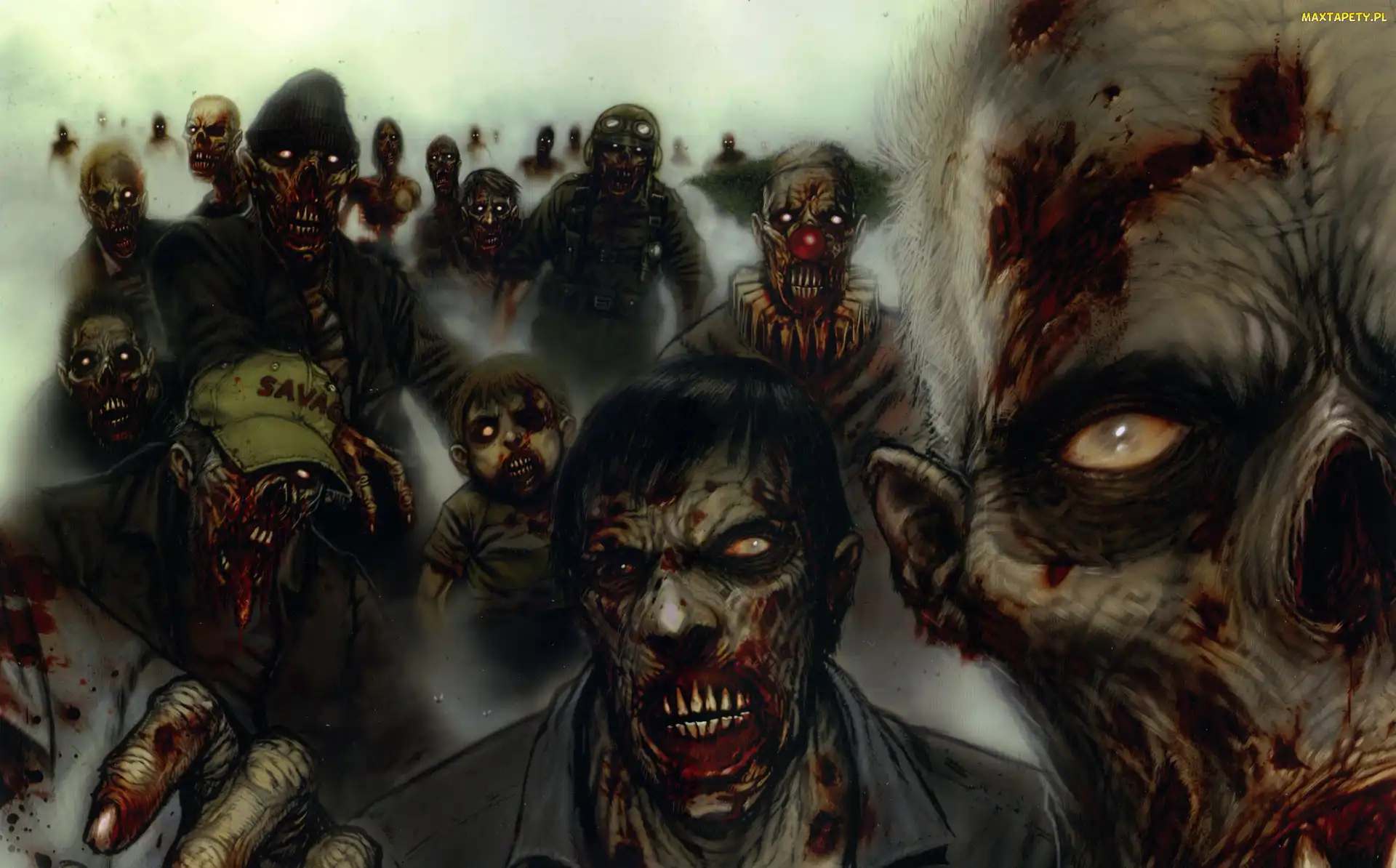Twarze, Krew, Zombi