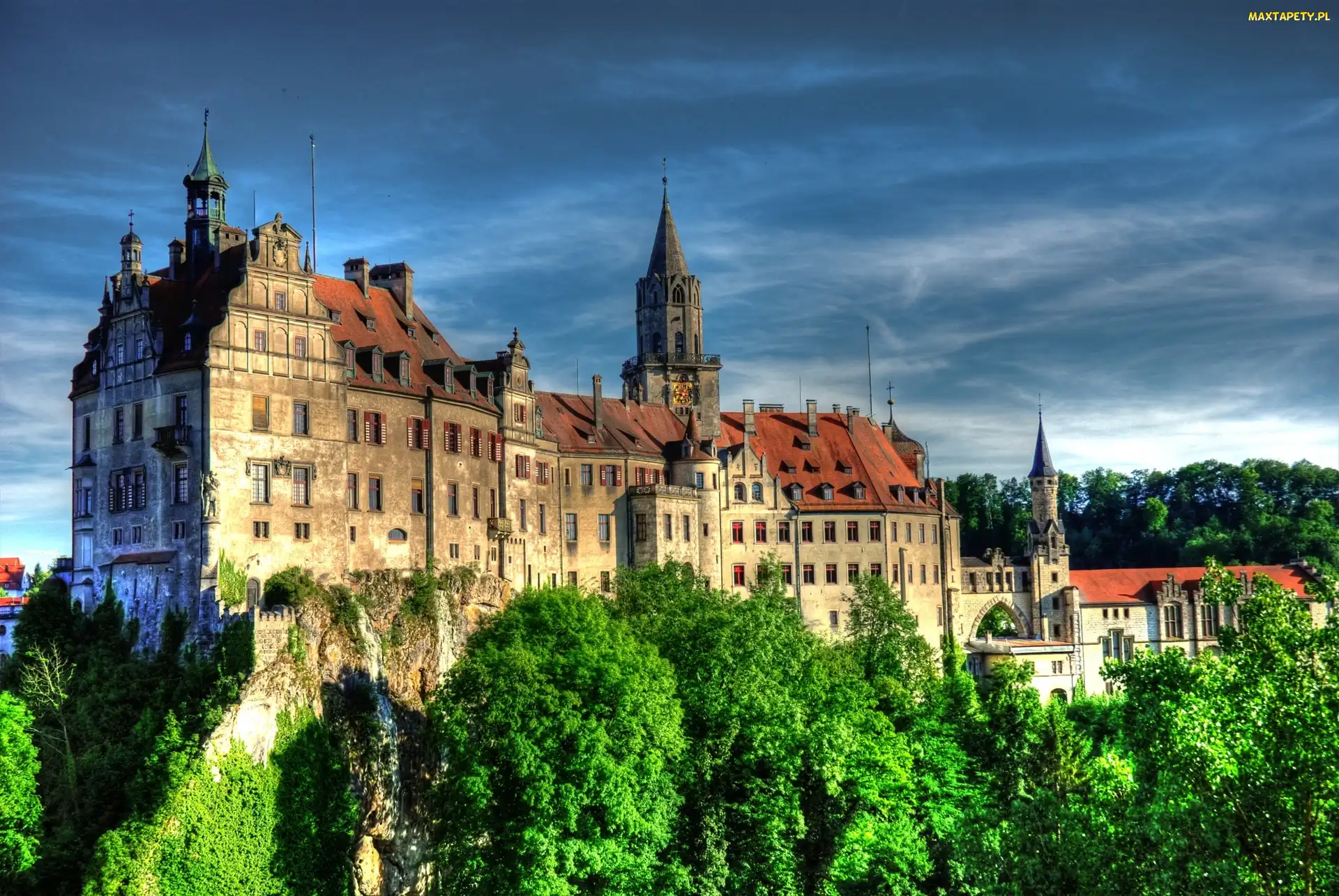 Zamek, HDR, Niemcy, Sigmaringen