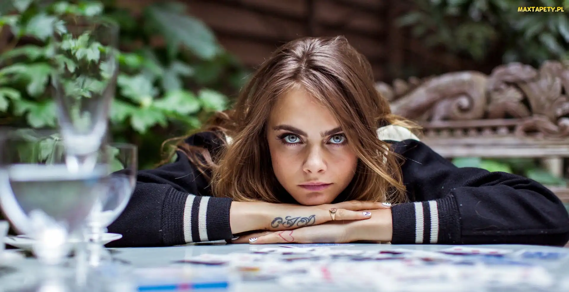Twarz, Kobieta, Modelka, Paznokcie, Cara Delevingne, Aktorka, Tatuaż