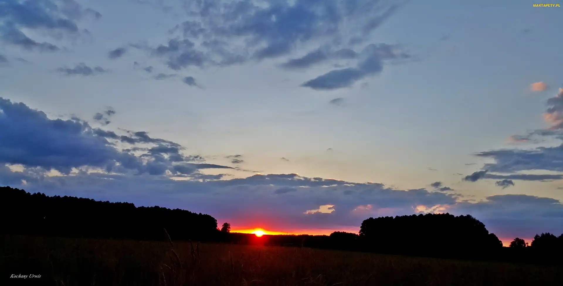 Słońca, Niebo, Zachód