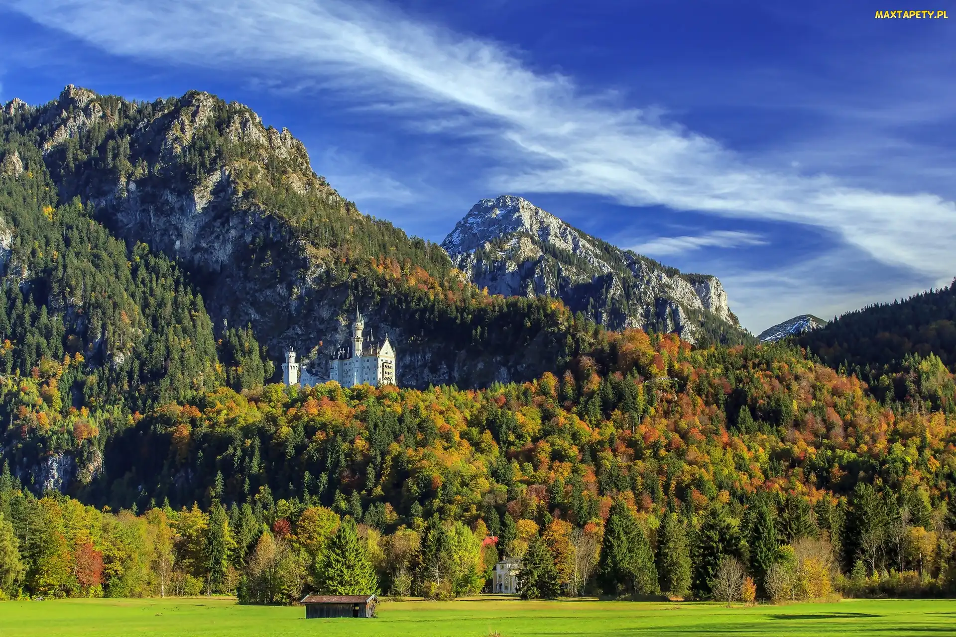 Góry, Niemcy, Zamek Neuschwanstein, Bawaria