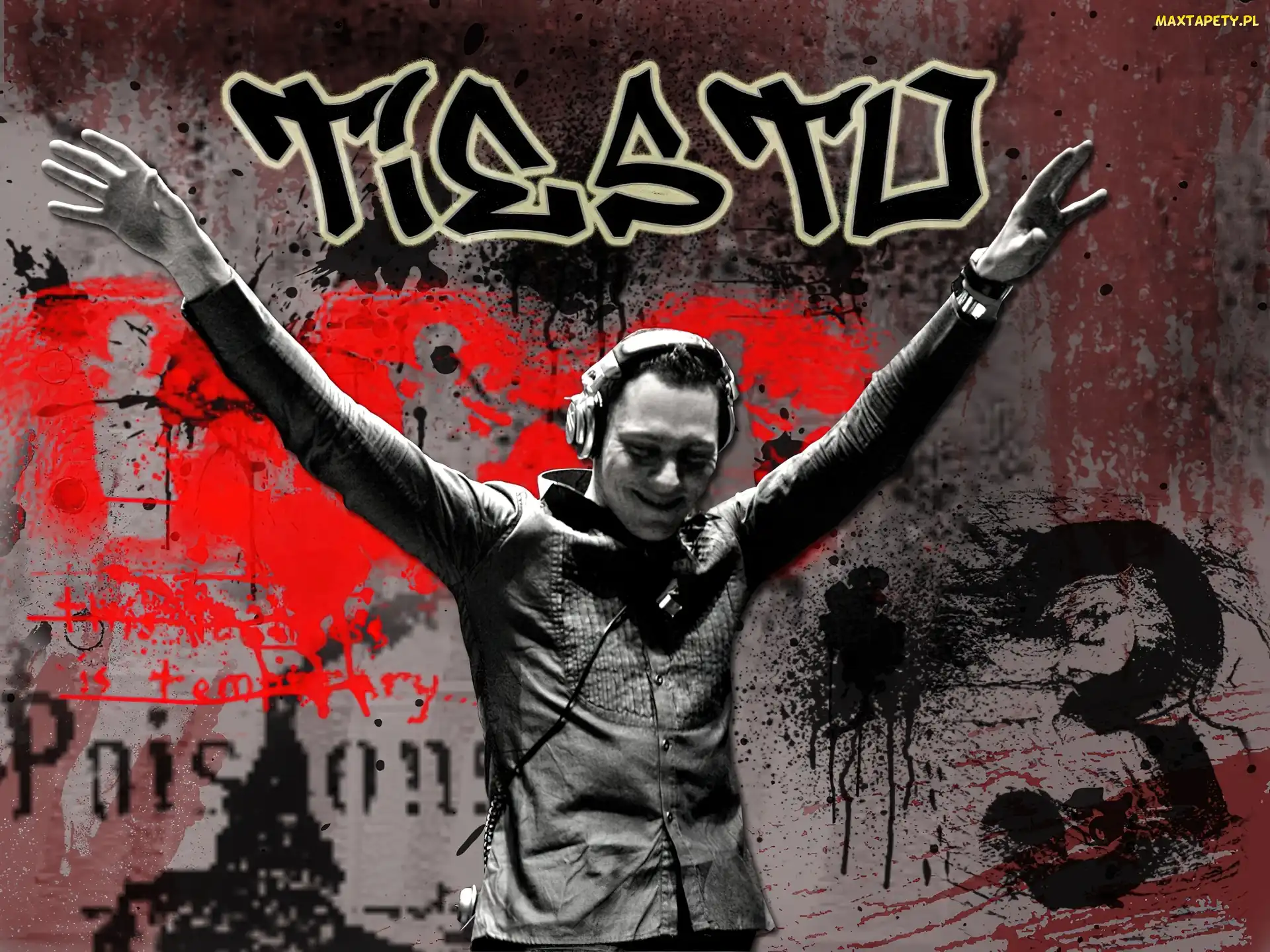 uniesione ręce, Tiesto