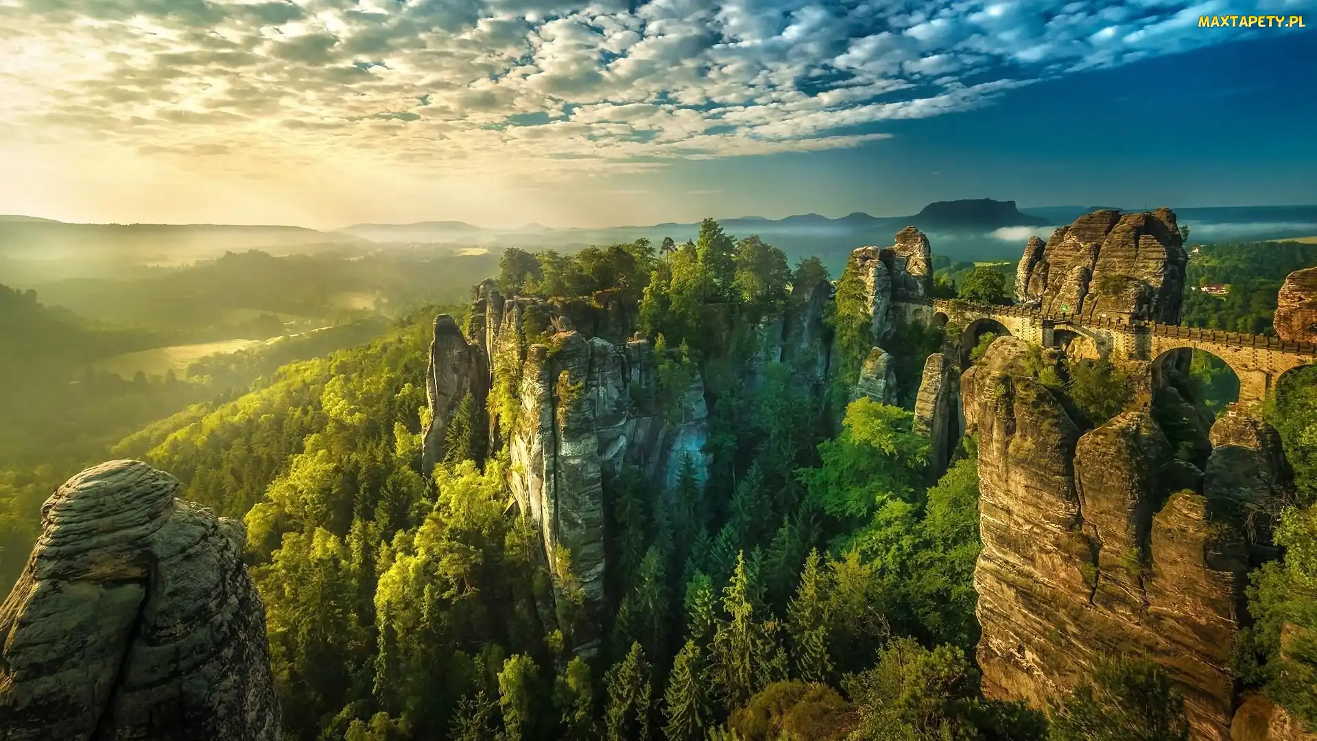 Most, Las, Góry, Skały