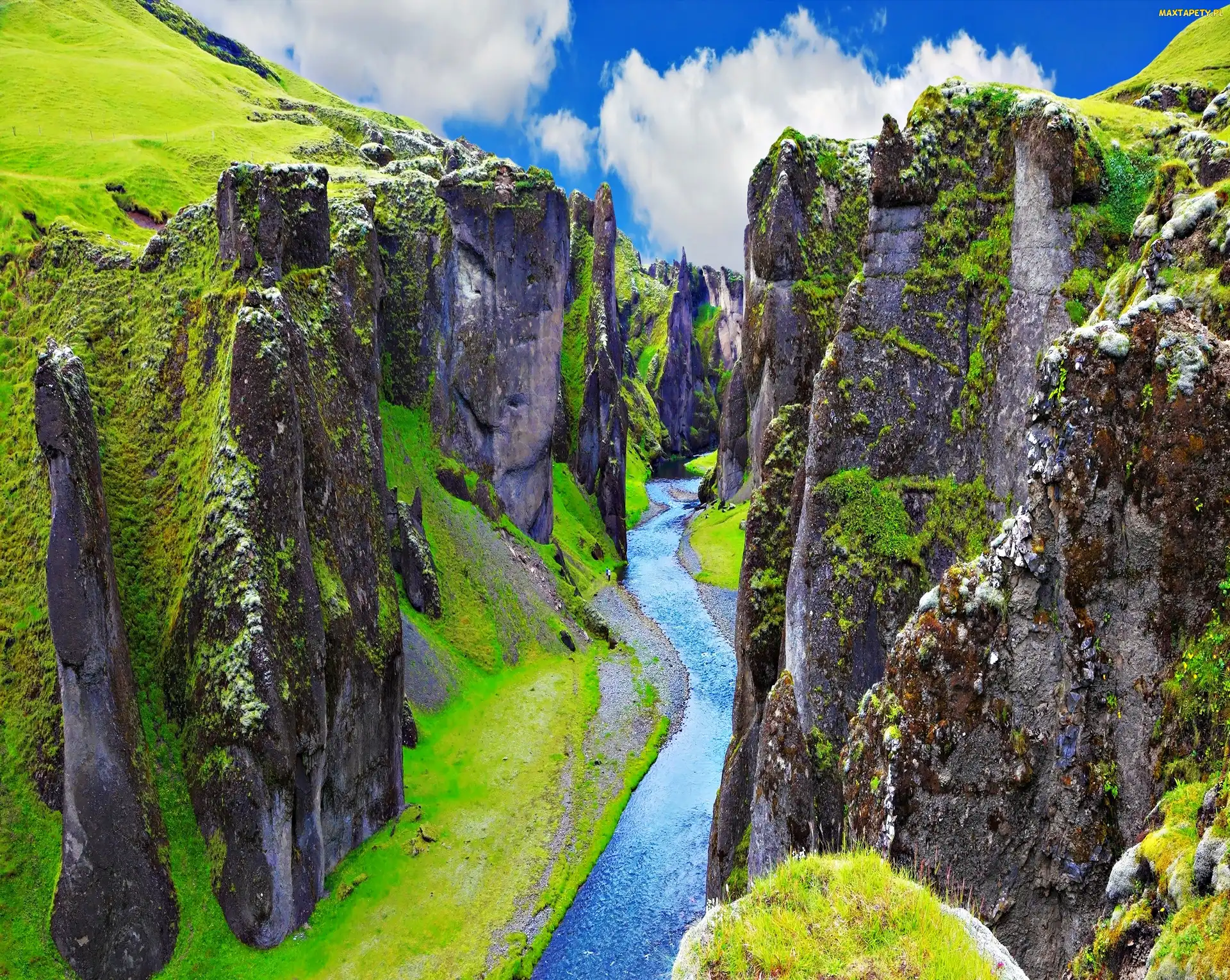 Fjadrargljufur, Rzeka, Wąwóz, Islandia