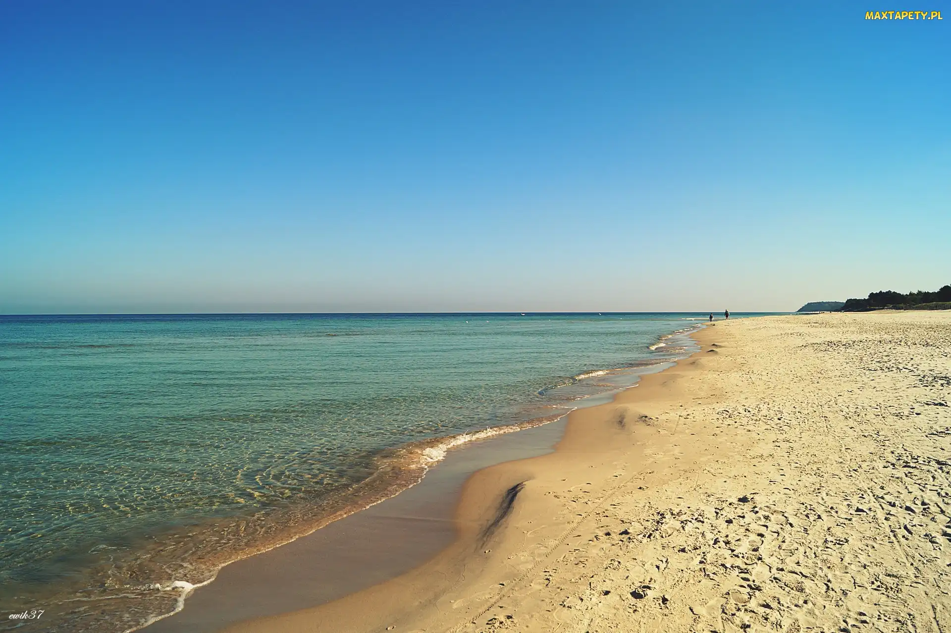 Morze, Piasek, Plaża, Karwia